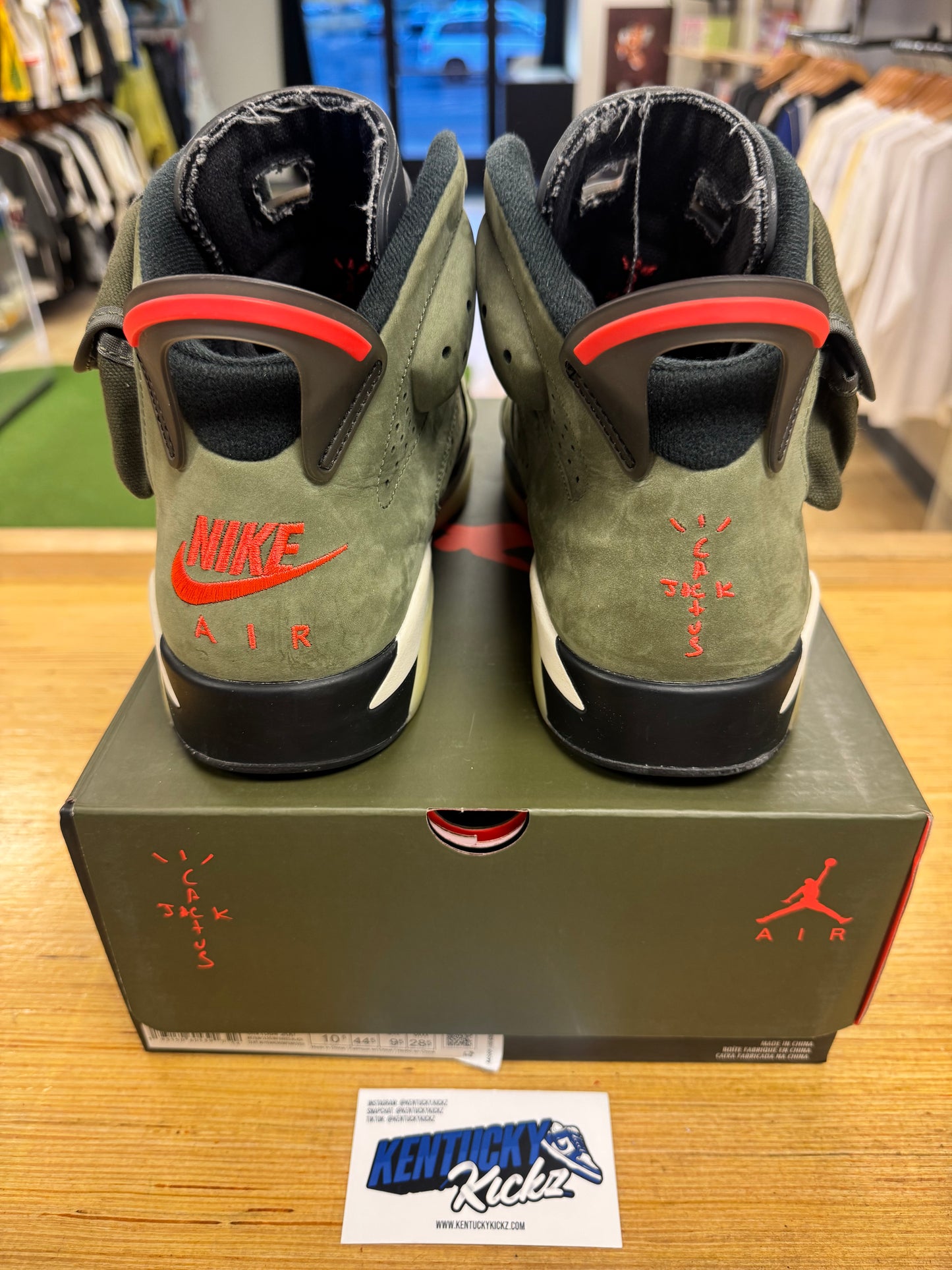Jordan 6 Retro “Travis Scott” (Sz 10.5)