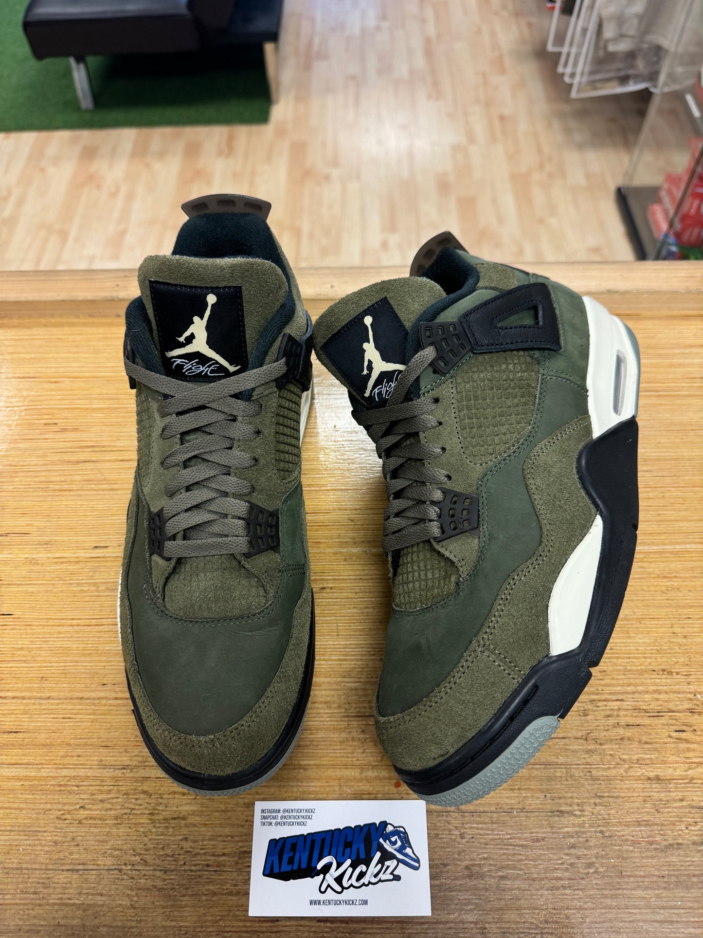 Jordan 4 Retro “Craft Medium Olive” (Sz 12)