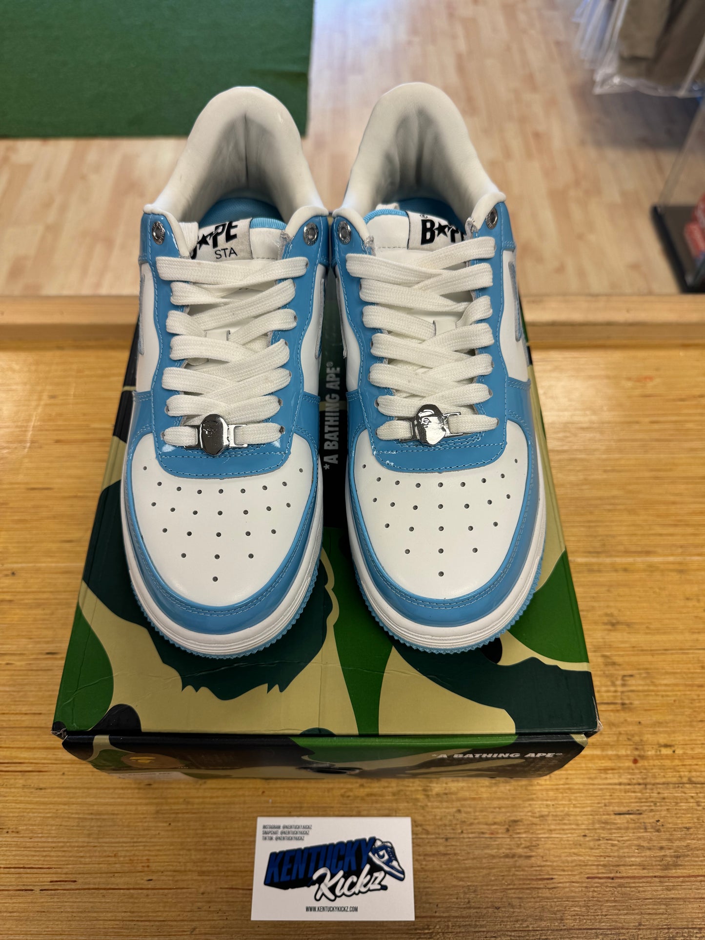 A Bathing Ape Bape Sta Low “Blue” (Sz 8.5) (USED 1x)