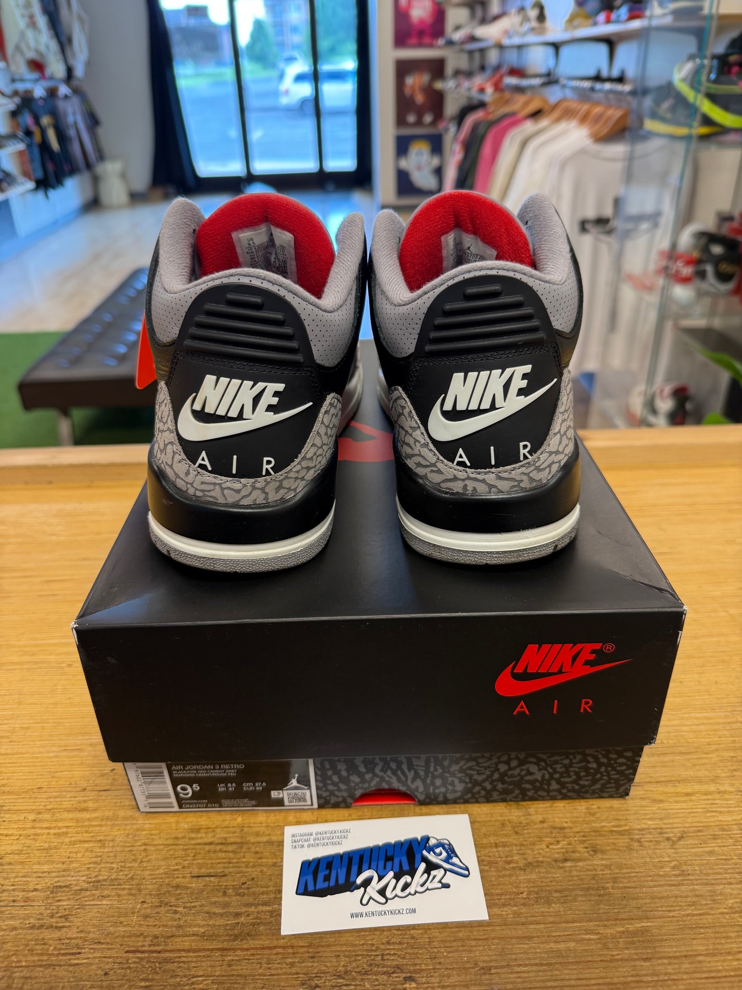 Jordan 3 Retro “Black Cement” (Sz 9.5)
