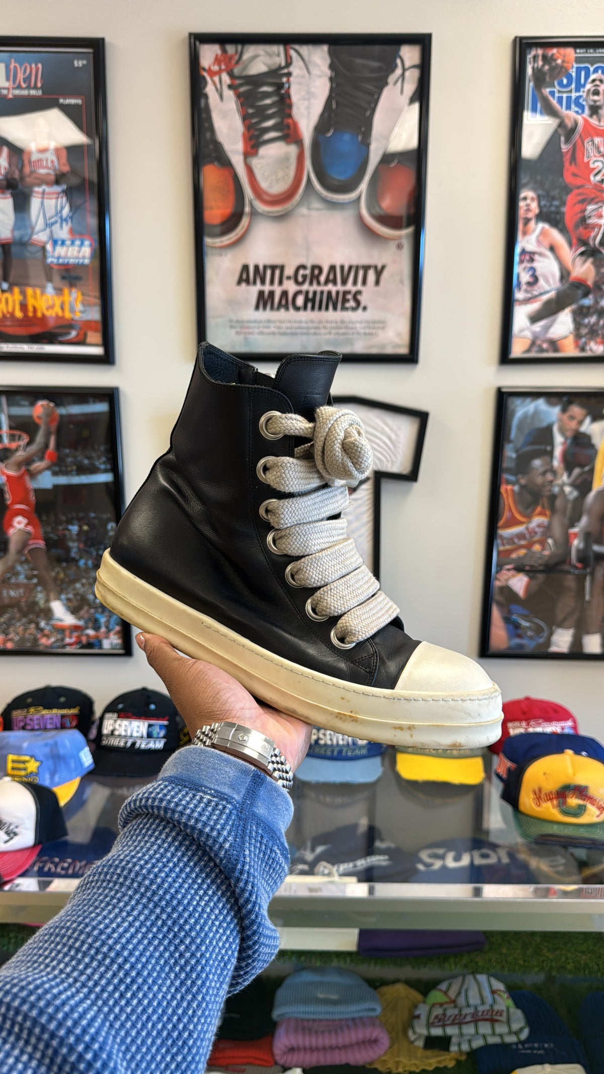 Rick Owen’s Porterville Jumbolaced High (Sz 45 EU / 12 Men)