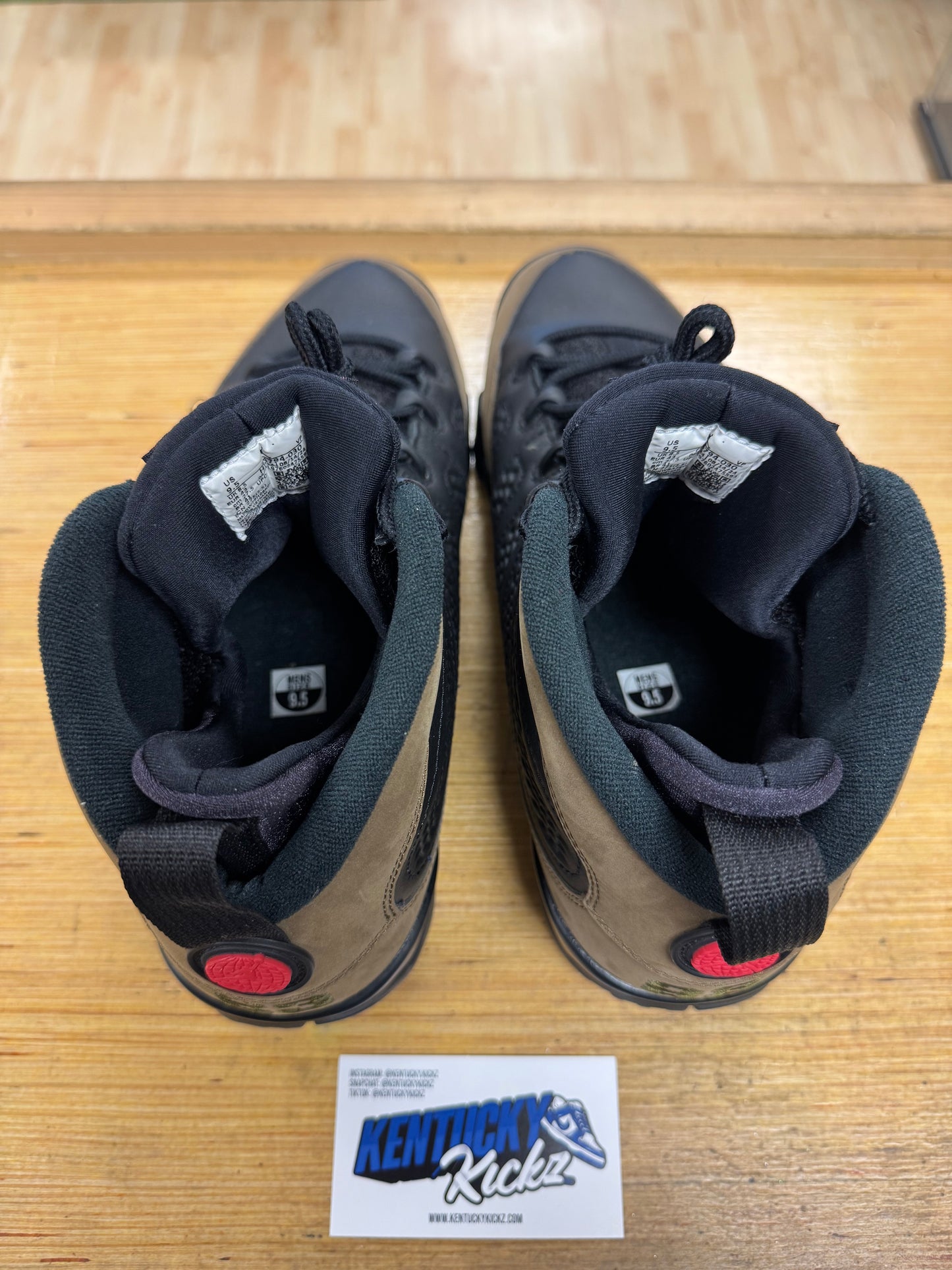 Jordan 9 Retro “Olive” 2024 (Sz 9.5)