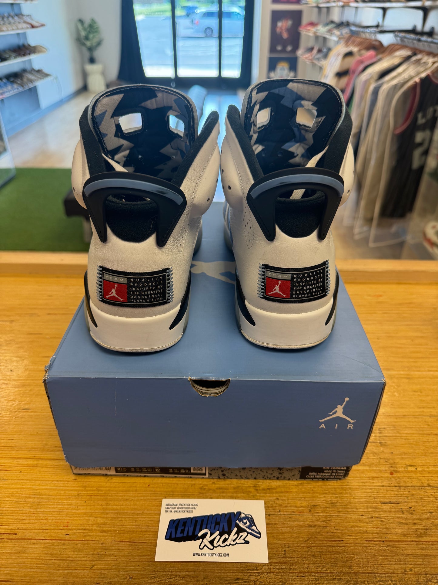 Jordan 6 Retro “UNC” (Sz 10.5)