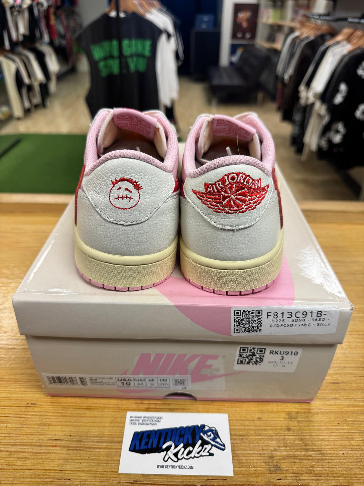 Jordan 1 Retro Low OG SP “Travis Scott Sail Tropical Pink” (Sz 10)