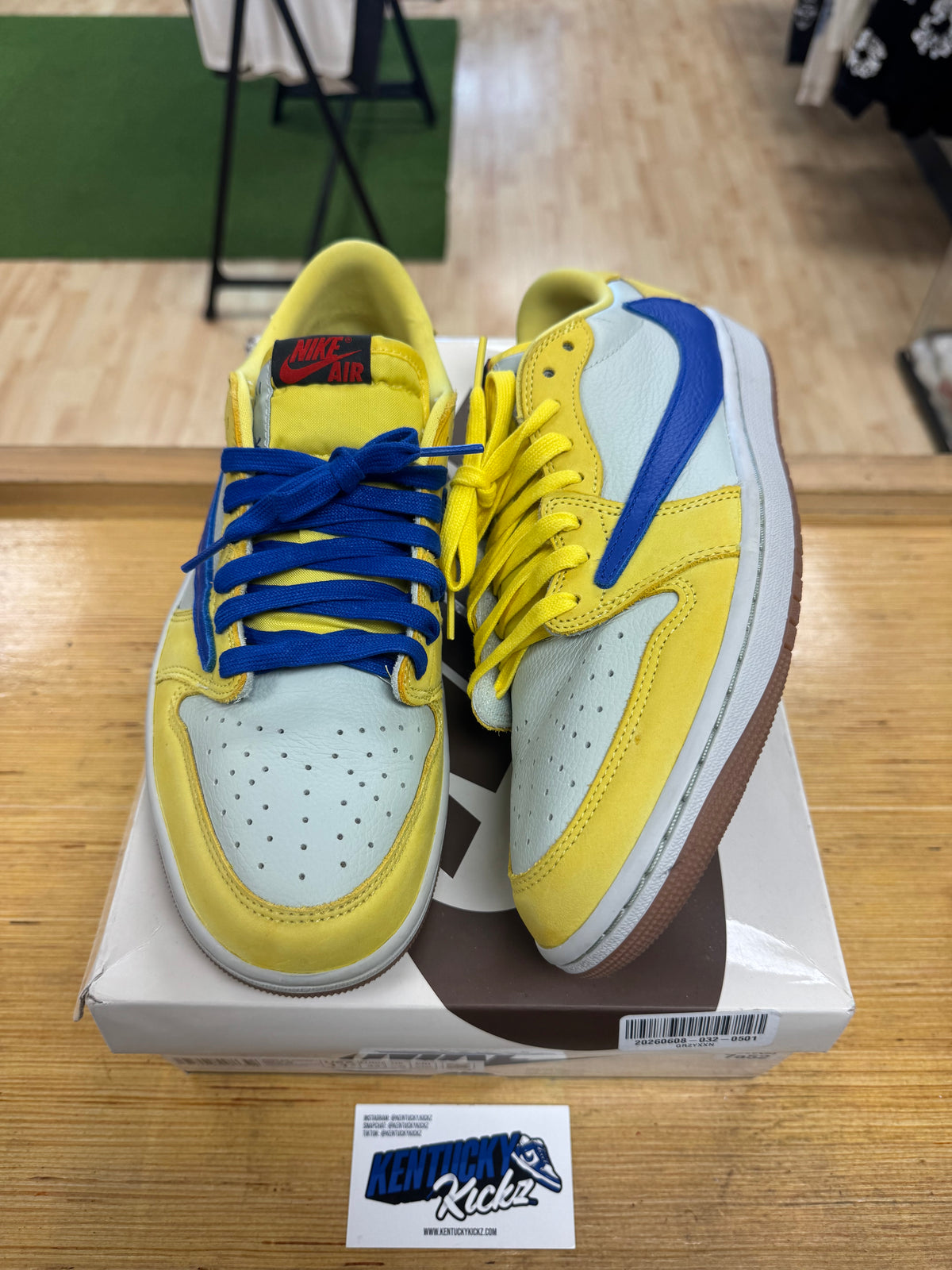Jordan 1 Retro Low OG SP “Travis Scott Canary” (Sz 11.5W /10 Men)