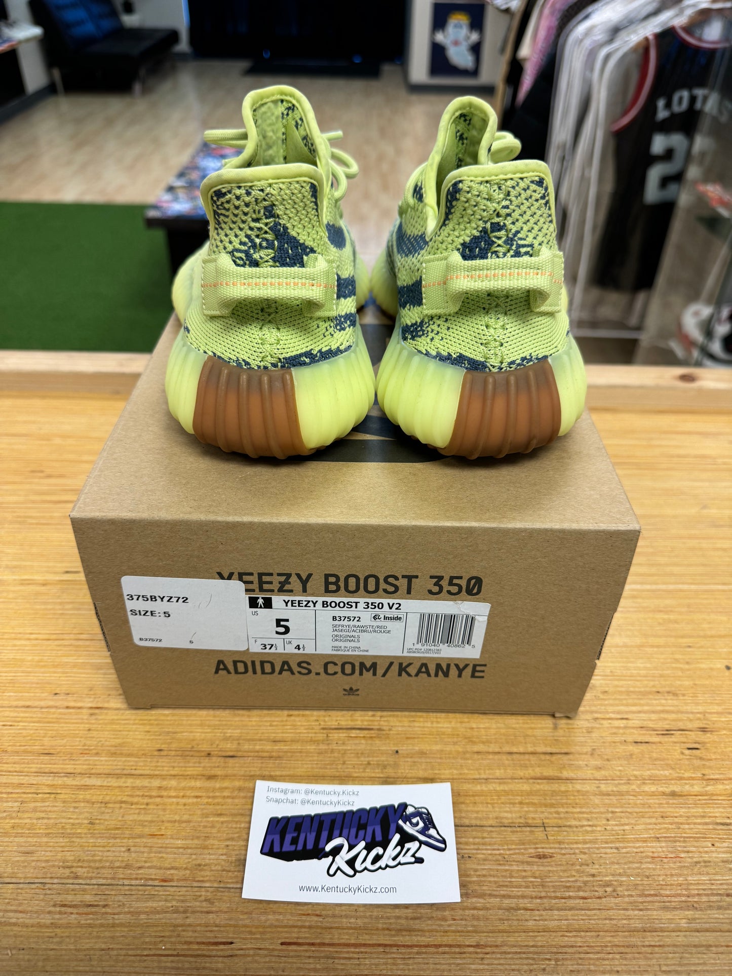 Yeezy 350 Boost “Frozen Yellow” (Sz 5) (USED 1x)