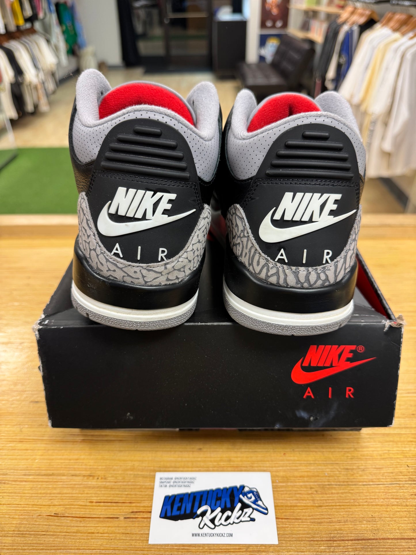 Jordan 3 Retro “Black Cement” 2024 (Sz 10)