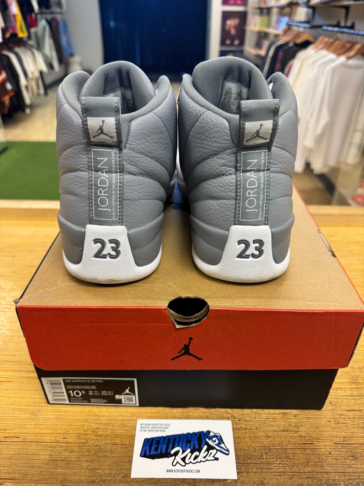 Jordan 12 Retro “Stealth” (Sz 10.5)