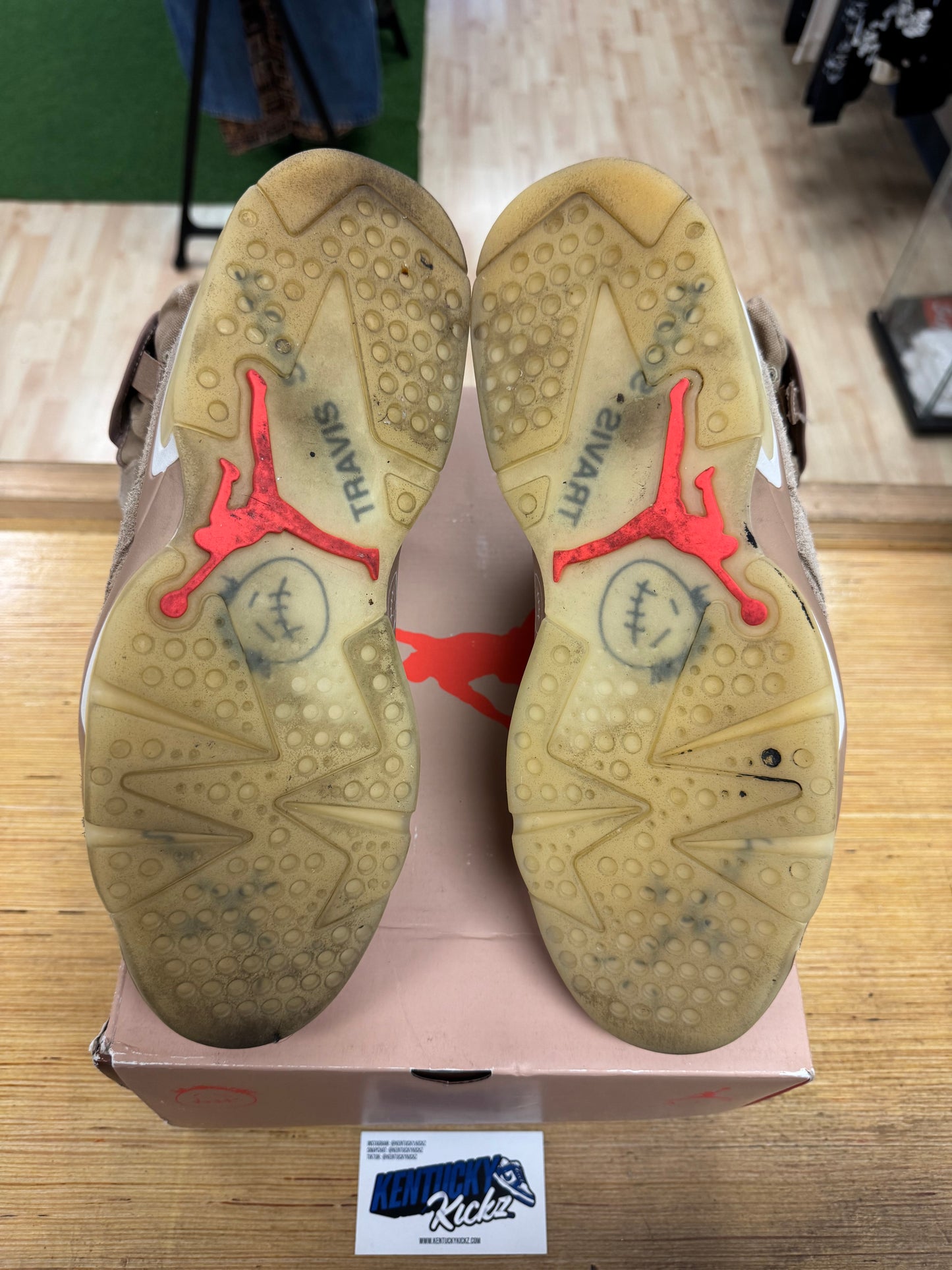 Jordan 6 Retro “Travis Scott British Khaki” (Sz 12)