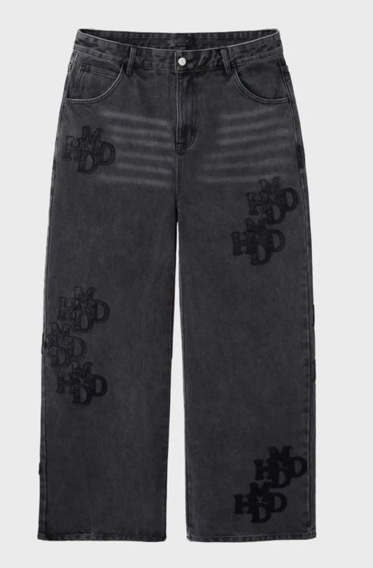 “HMDD” BLACK PATCH PANT