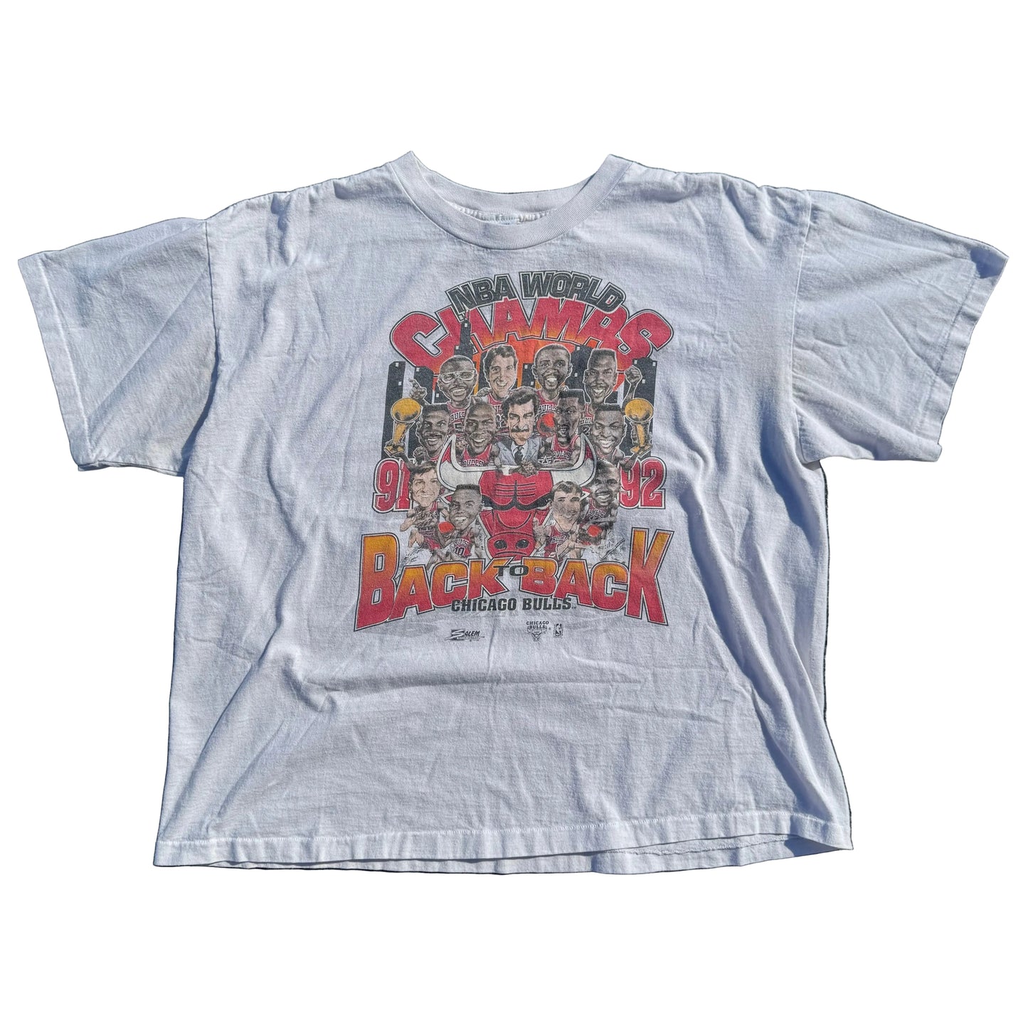 “Vintage” Chicago Bulls 91–92 Back to Back Champions Tee