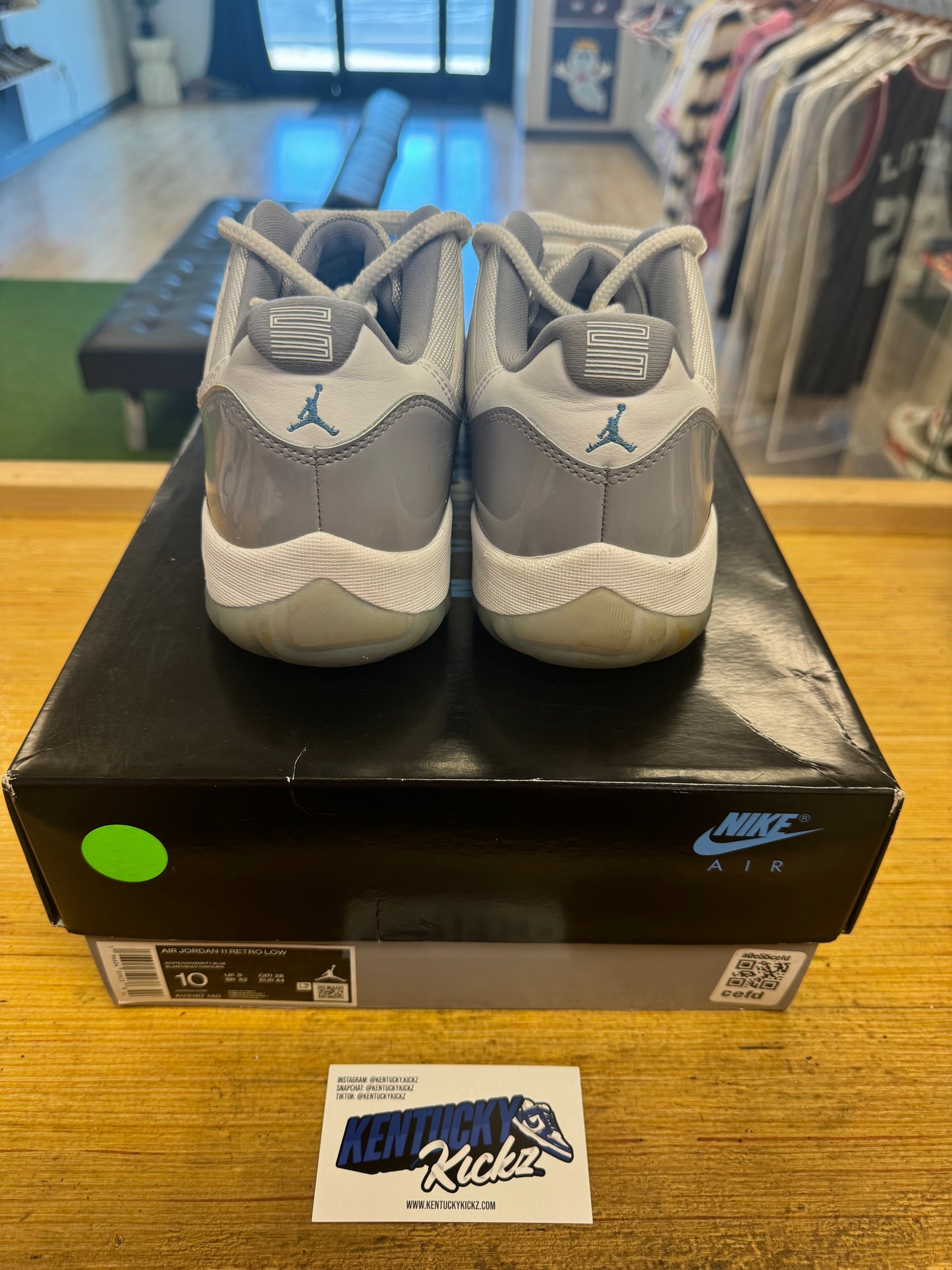 Jordan 11 Low “Cement Grey” (Sz 10)