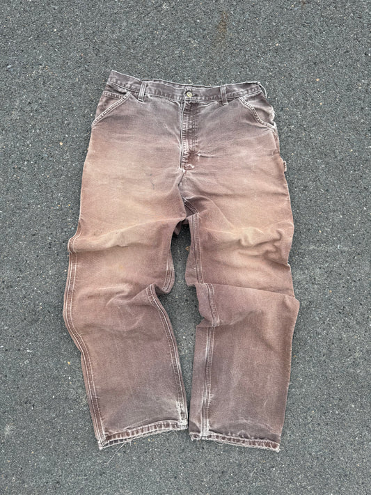 “VINTAGE” Faded Brown Carhartt Jeans - 36 X 36