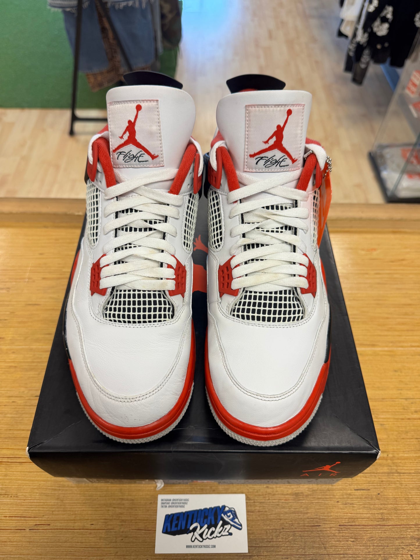 Jordan 4 Retro “Fire Red” (Sz 13)