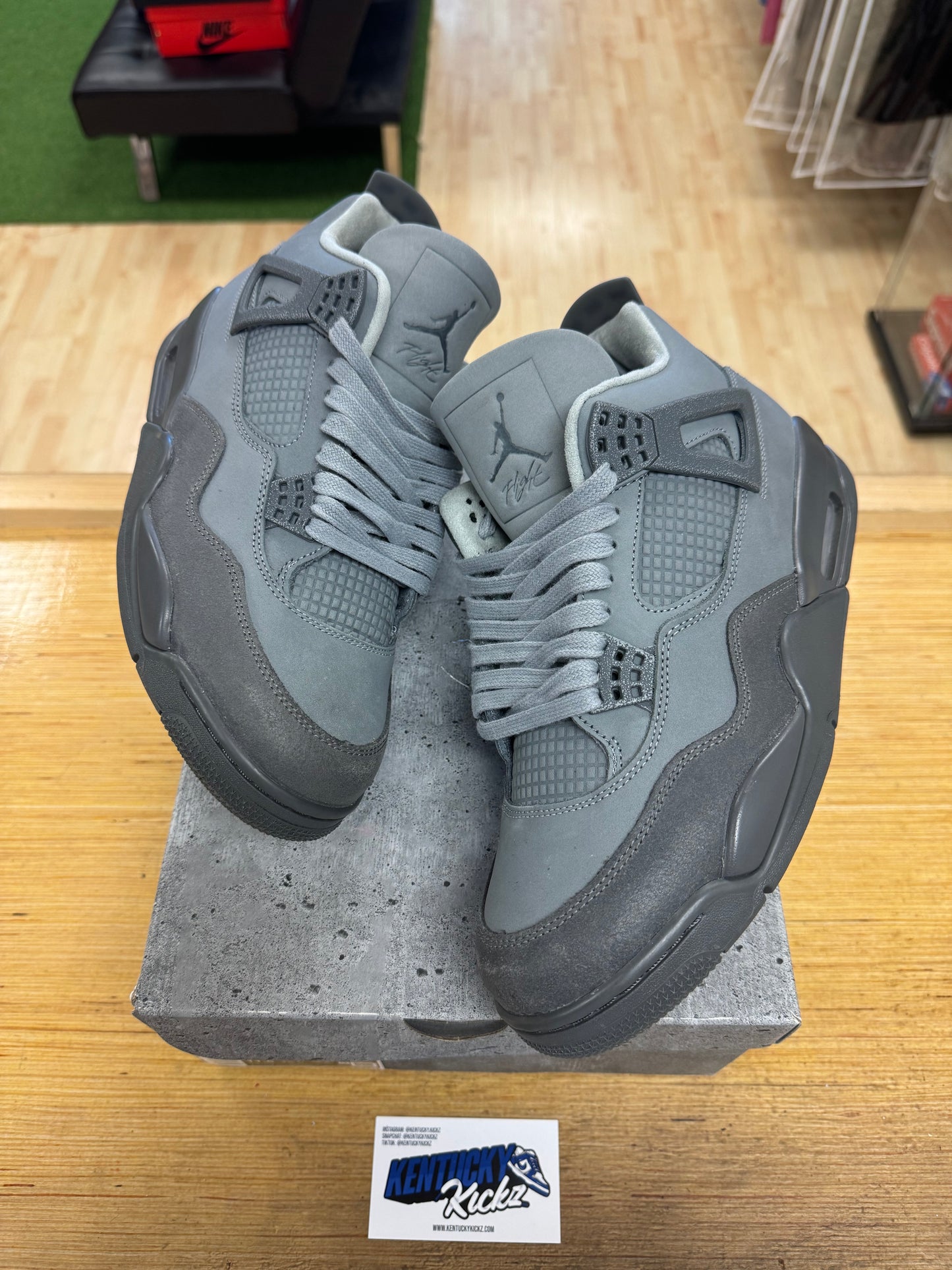 Jordan 4 Retro “Wet Cement” (Sz 10)