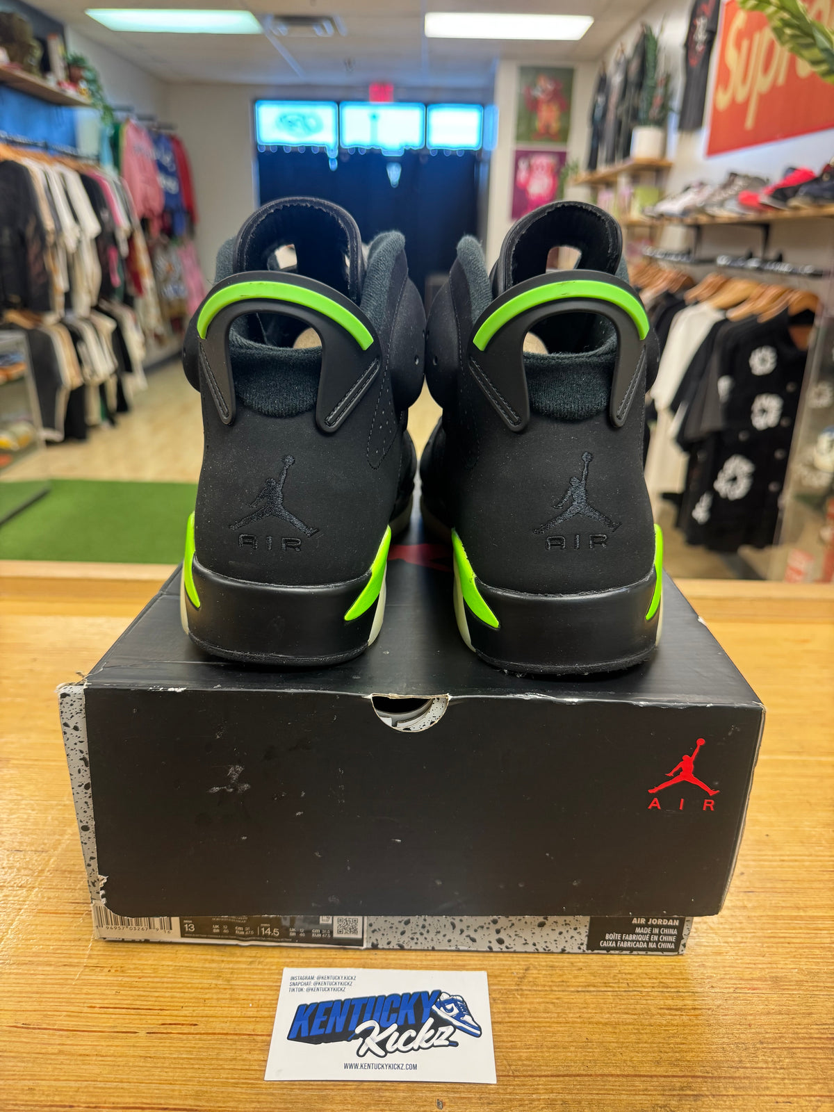 Jordan 6 Retro “Electric Green” (Sz 13)