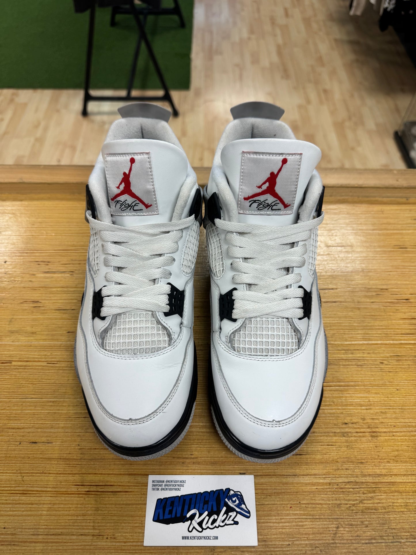 Jordan 4 Retro “White Cement” (Sz 11.5)