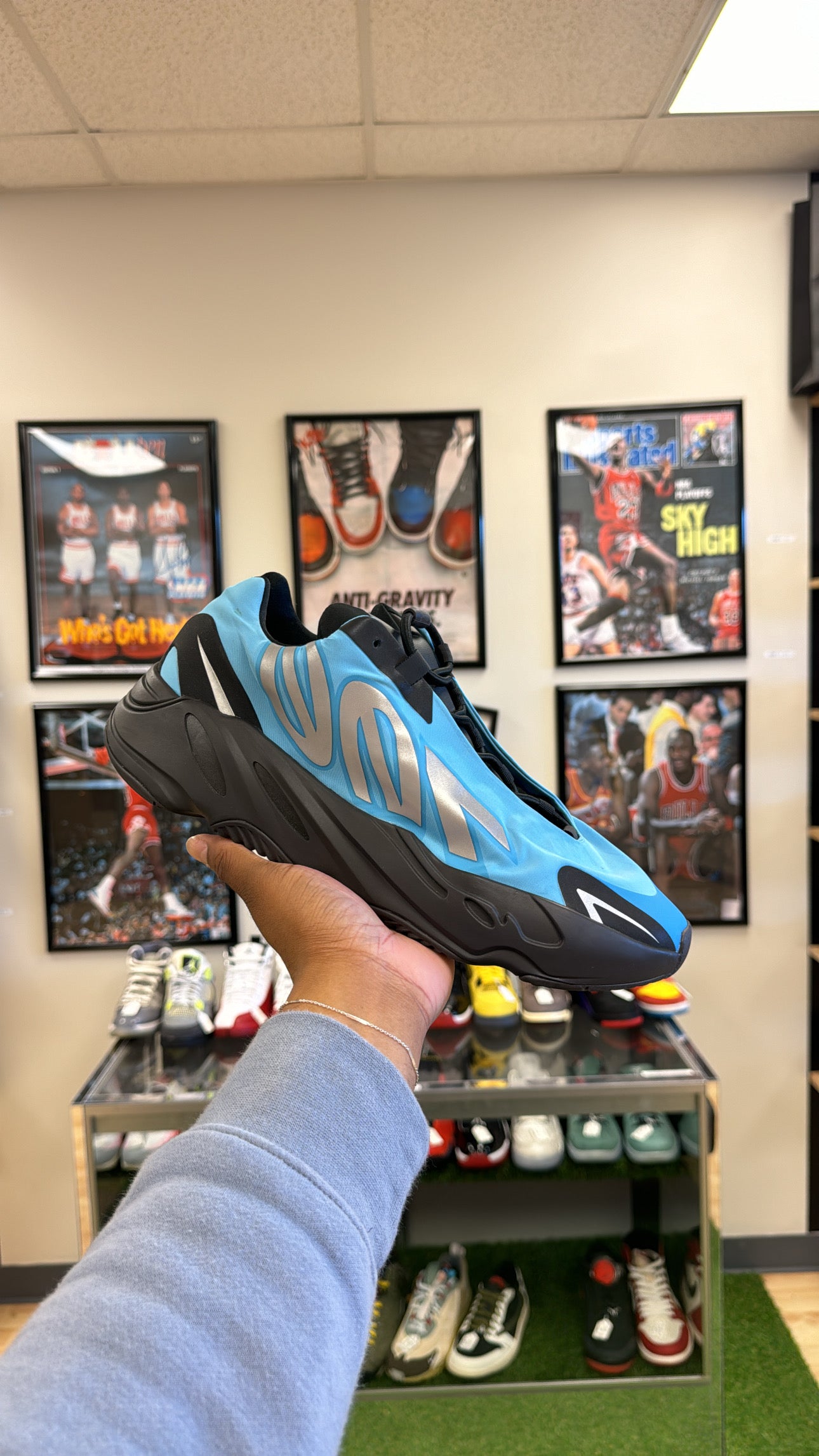 Yeezy Boost 700 MNVN “Bright Cyan” (Sz 12)