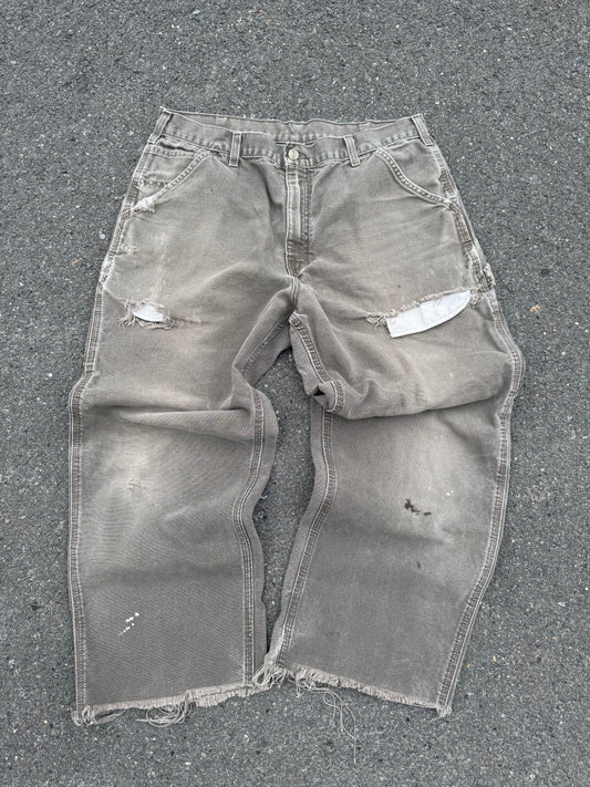 “VINTAGE” Faded Brown Carhartt Jeans - 36 X 30