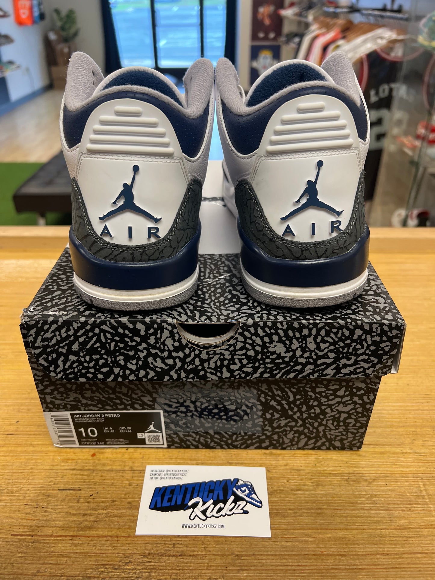 Jordan 3 Retro “Midnight Navy” (Sz 10)