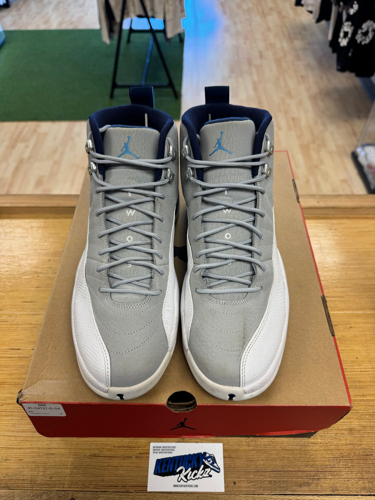 Jordan 12 Retro “Grey University Blue” (Sz 12)