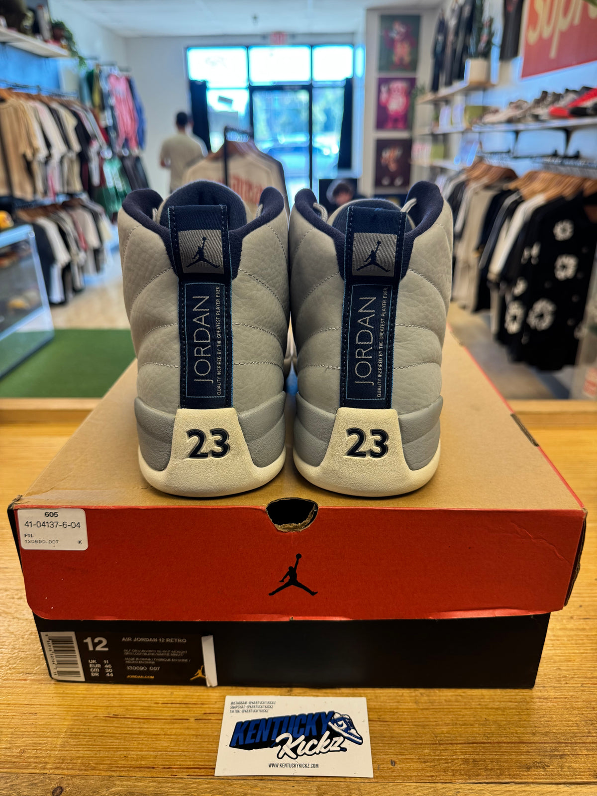 Jordan 12 Retro “Grey University Blue” (Sz 12)