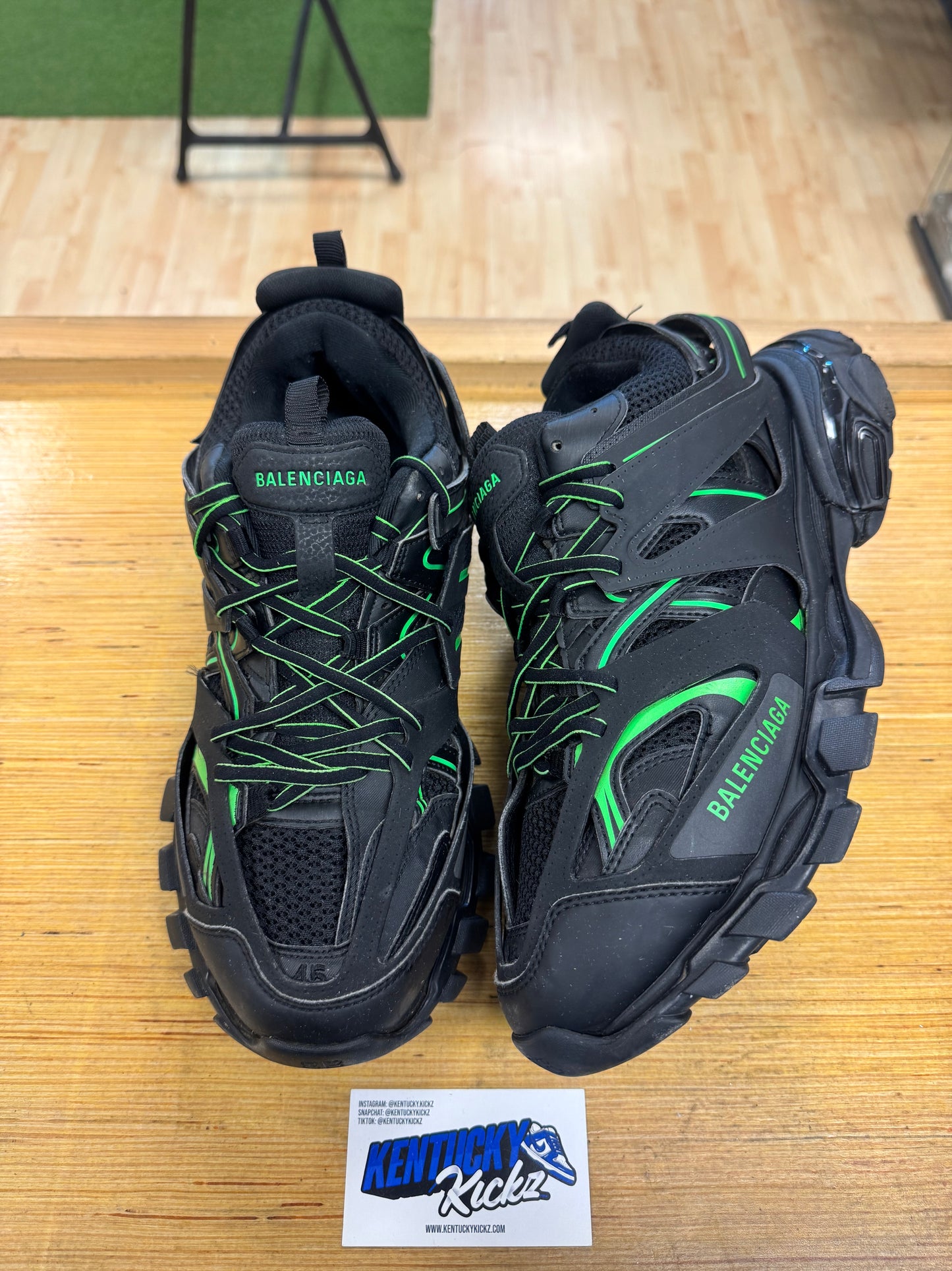 Balenci Track “Black Green” (Sz 45 EU/ 12 Men)