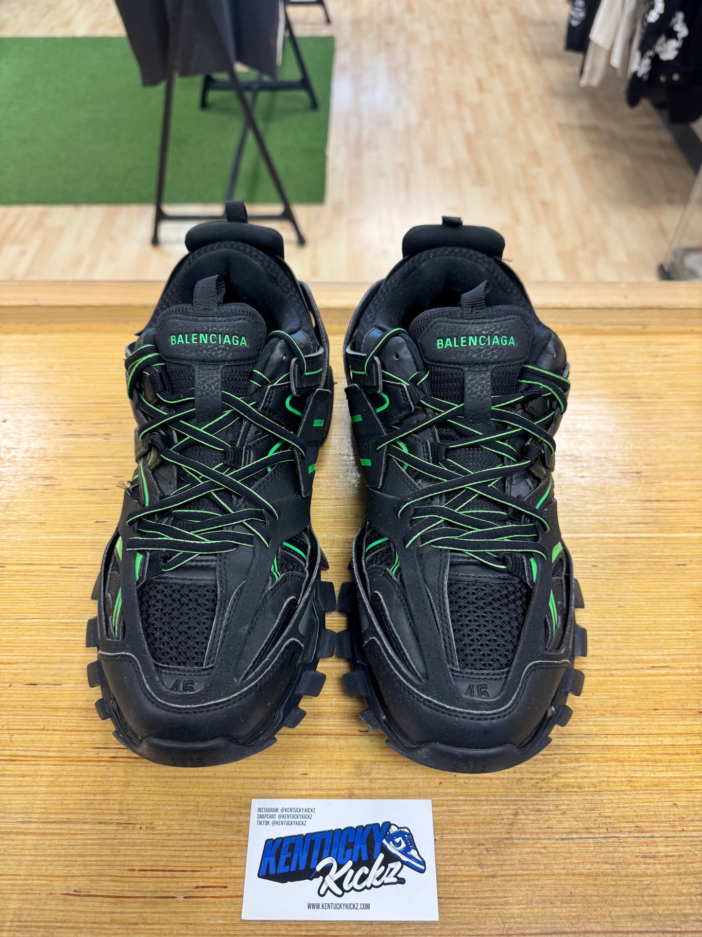Balenci Track “Black Green” (Sz 45 EU/ 12 Men)