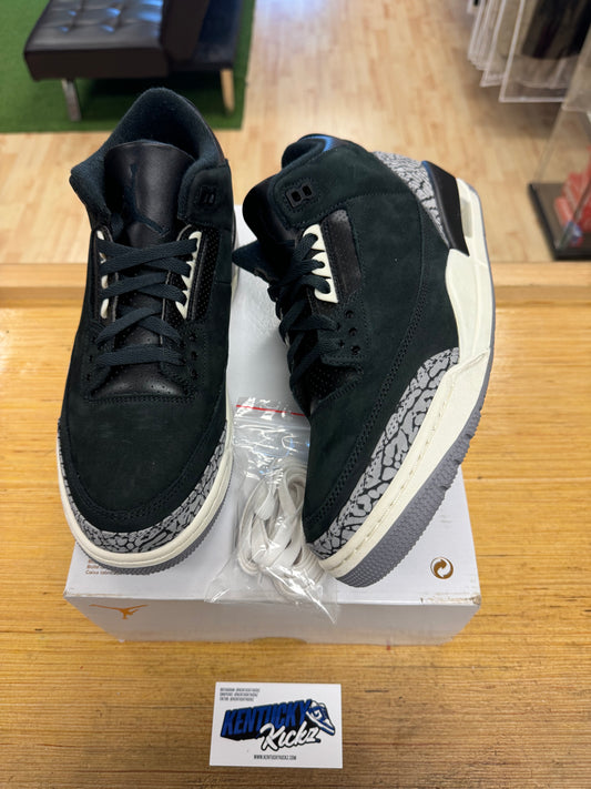 Jordan 3 Retro “Off Noir” (Sz 12W/10.5 Men)