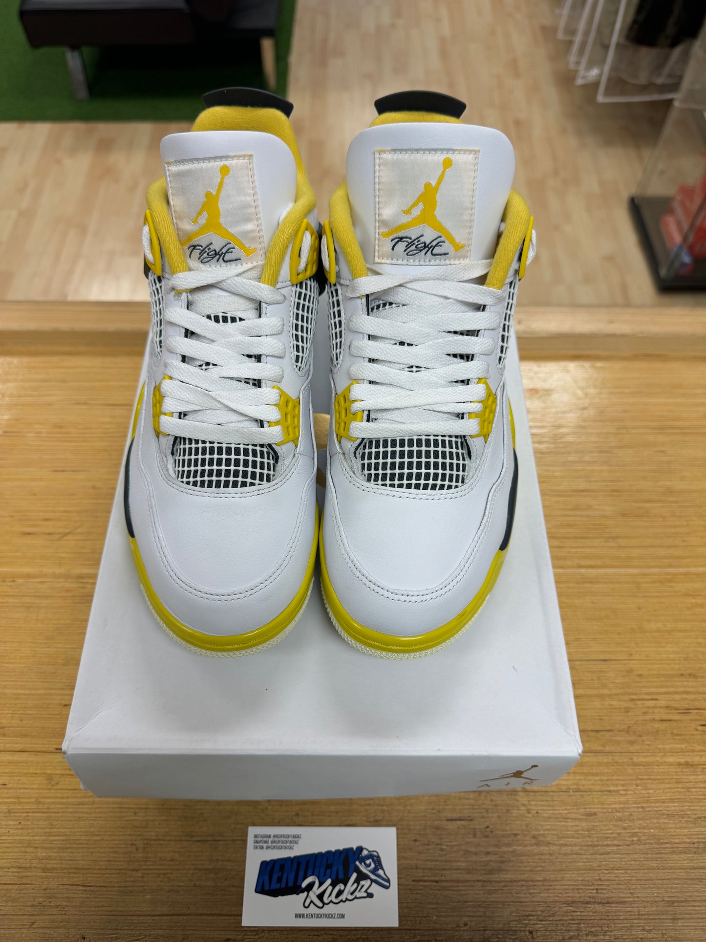 Jordan 4 Retro “Vivid Sulfur” (Sz 10.5W/9 men)