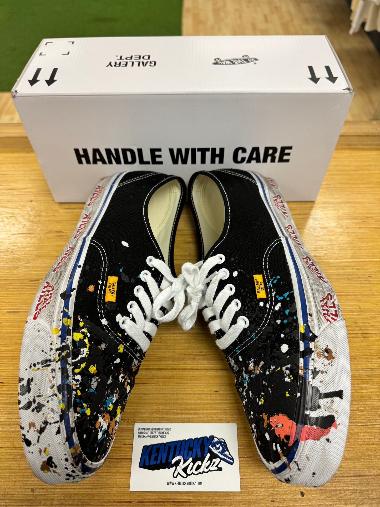 Vans Authentic Reissue 44 “Gallery Dept. Art That Kills Black” (Sz 12)