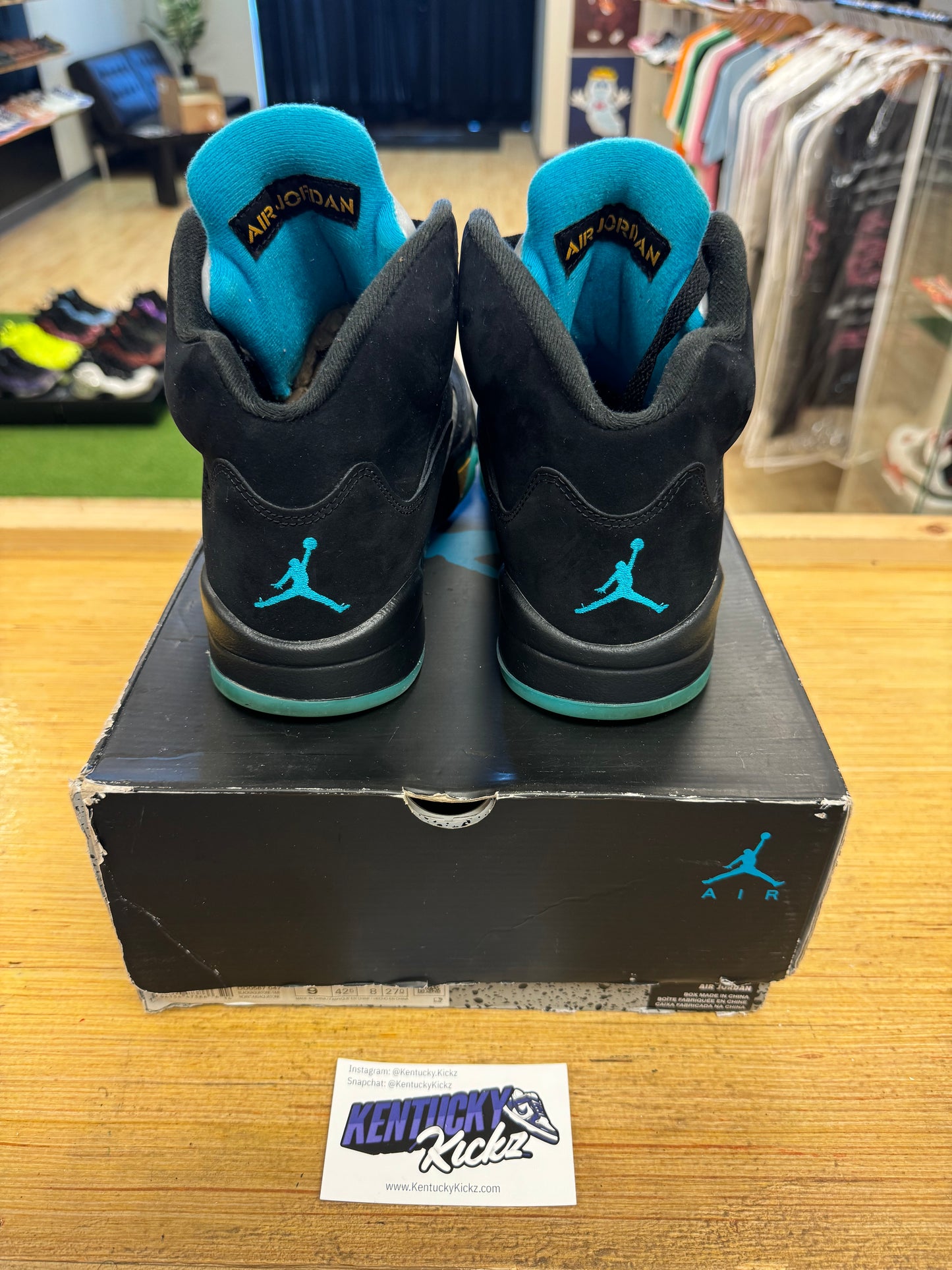 Jordan 5 Retro “Aqua” (Sz 9) (USED)