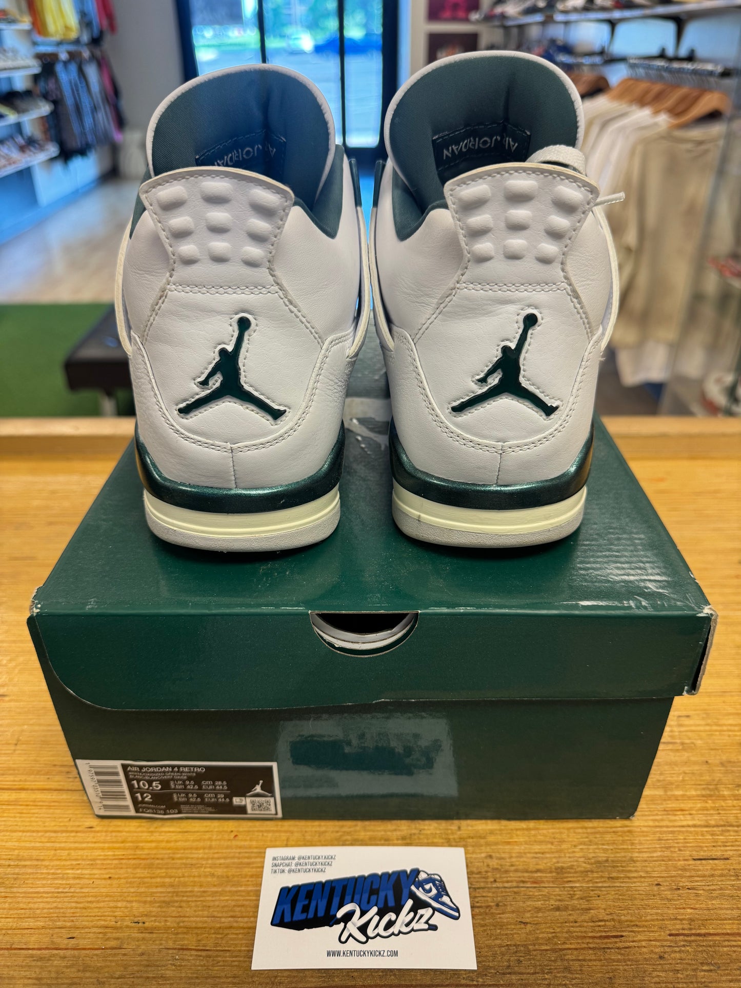 Jordan 4 Retro “Oxidized Green” (Sz 10.5)
