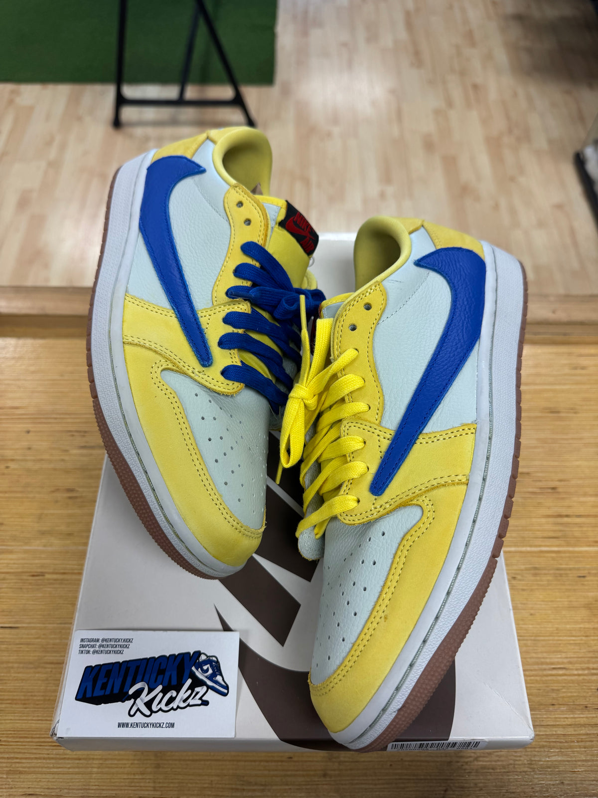 Jordan 1 Retro Low OG SP “Travis Scott Canary” (Sz 11.5W /10 Men)