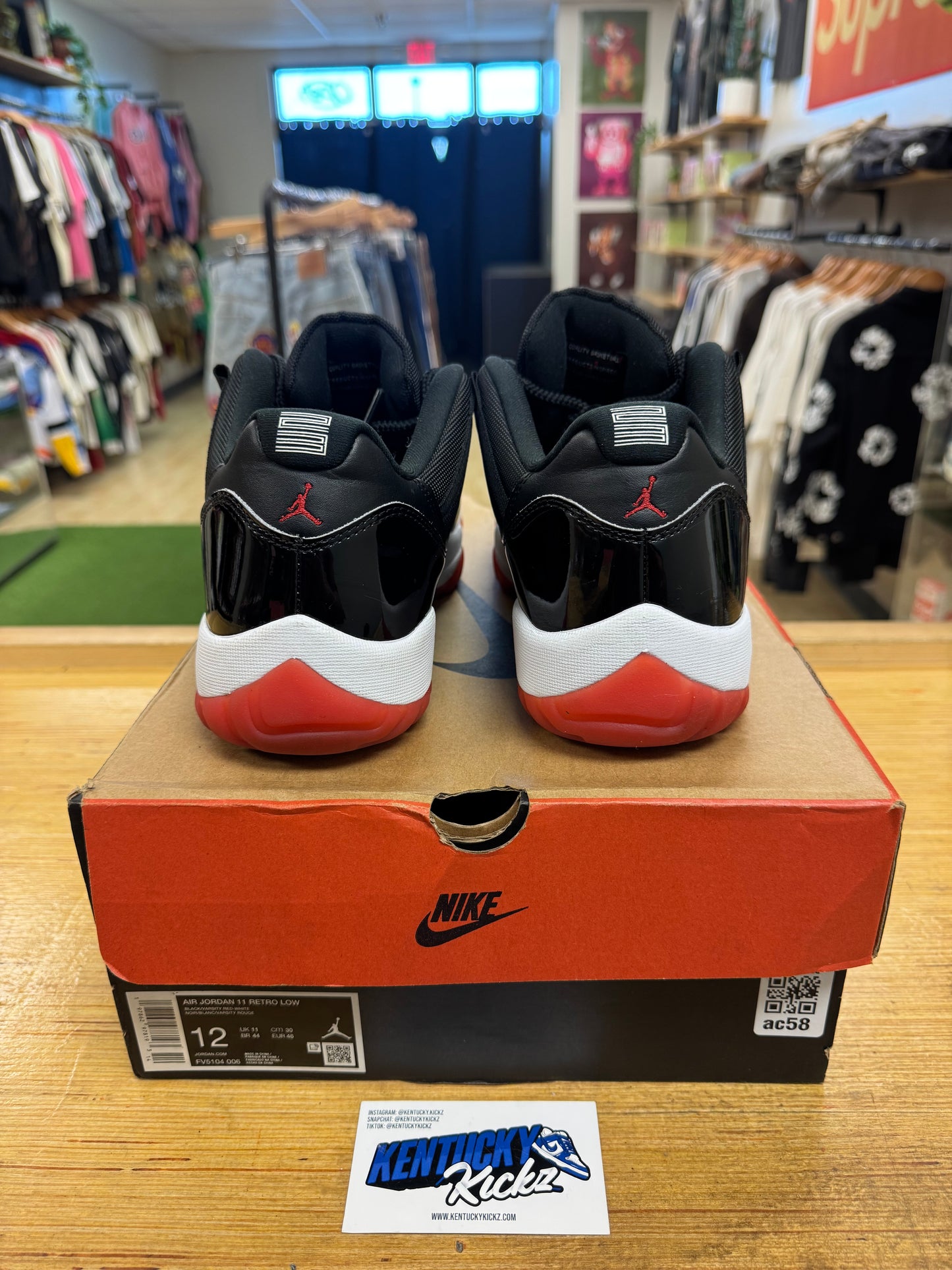 Jordan 11 Retro Low “Bred” 2025 (Sz 12)