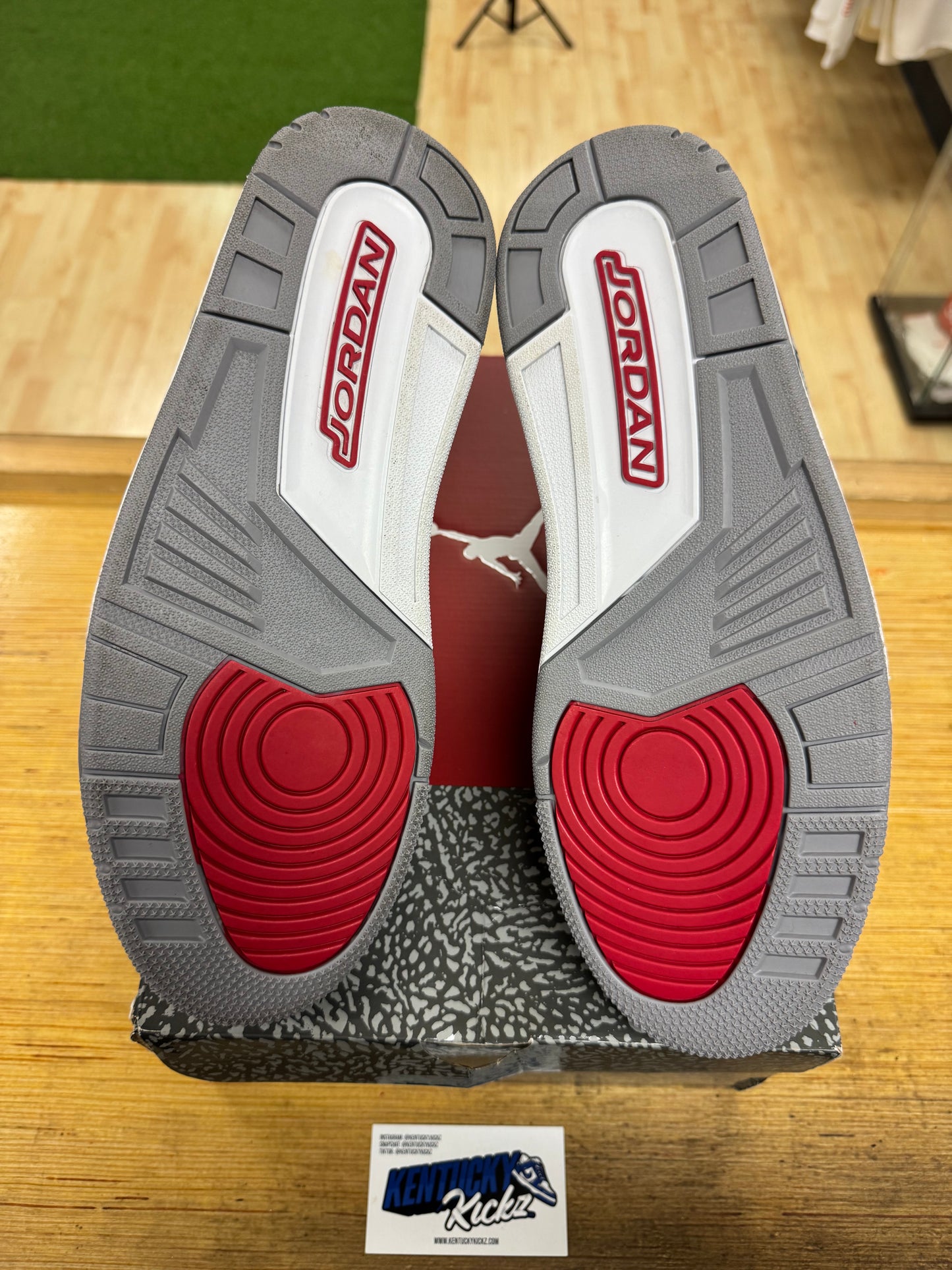 Jordan 3 Retro “Cardinal Red” (Sz 12)