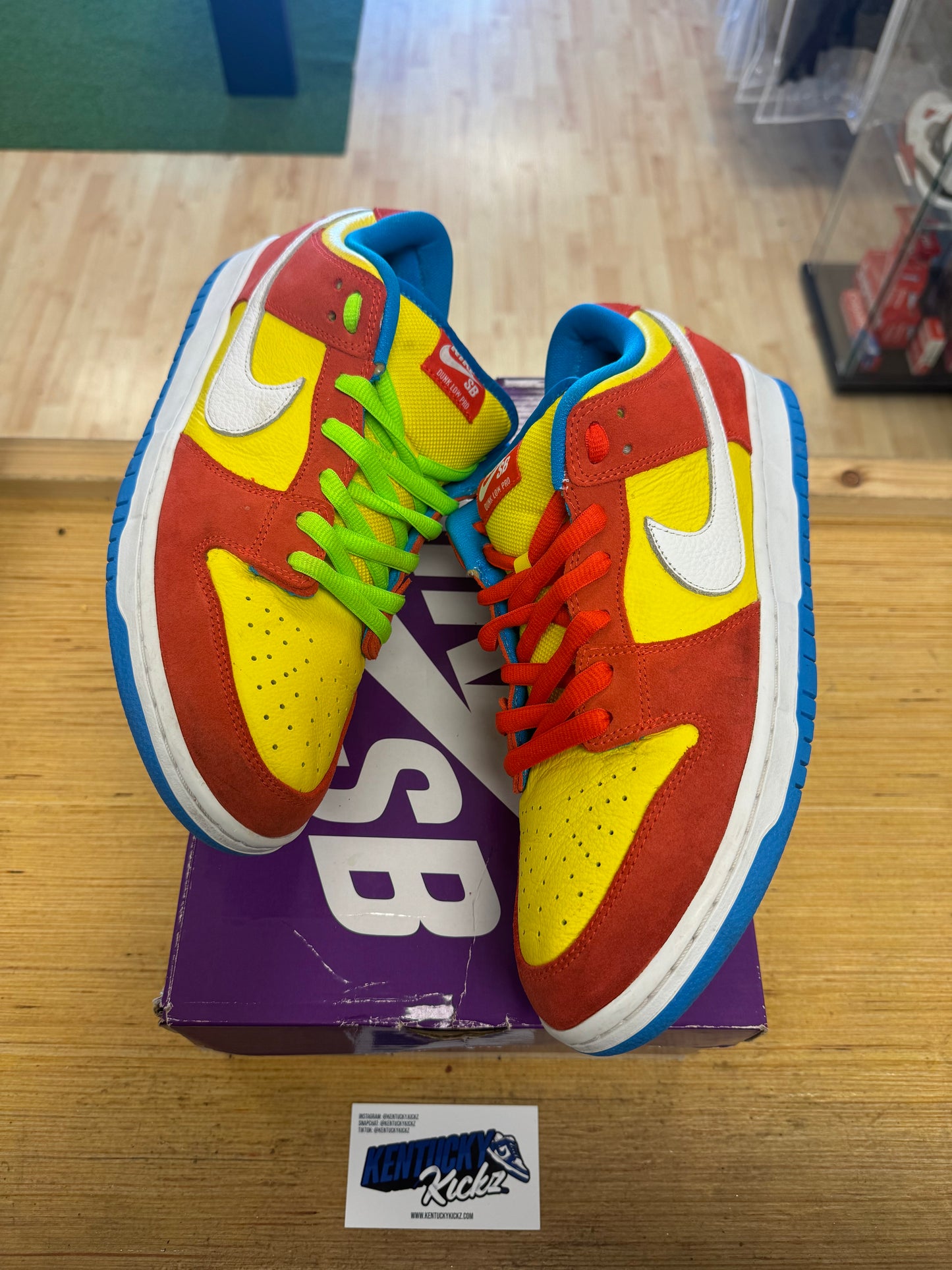 SB Dunk Low “Bart Simpson” (Sz 12) (USED)