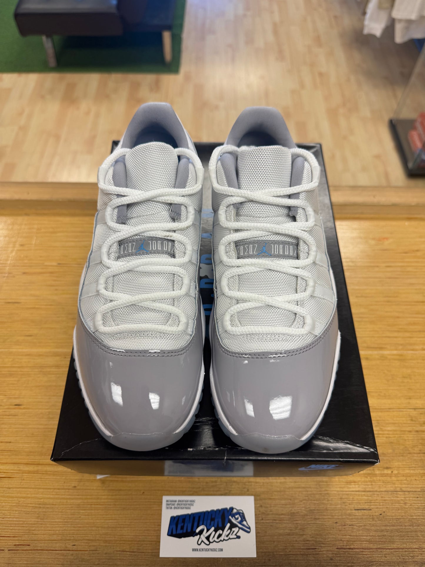 Jordan 11 Low “Cement Grey” (Sz 9)