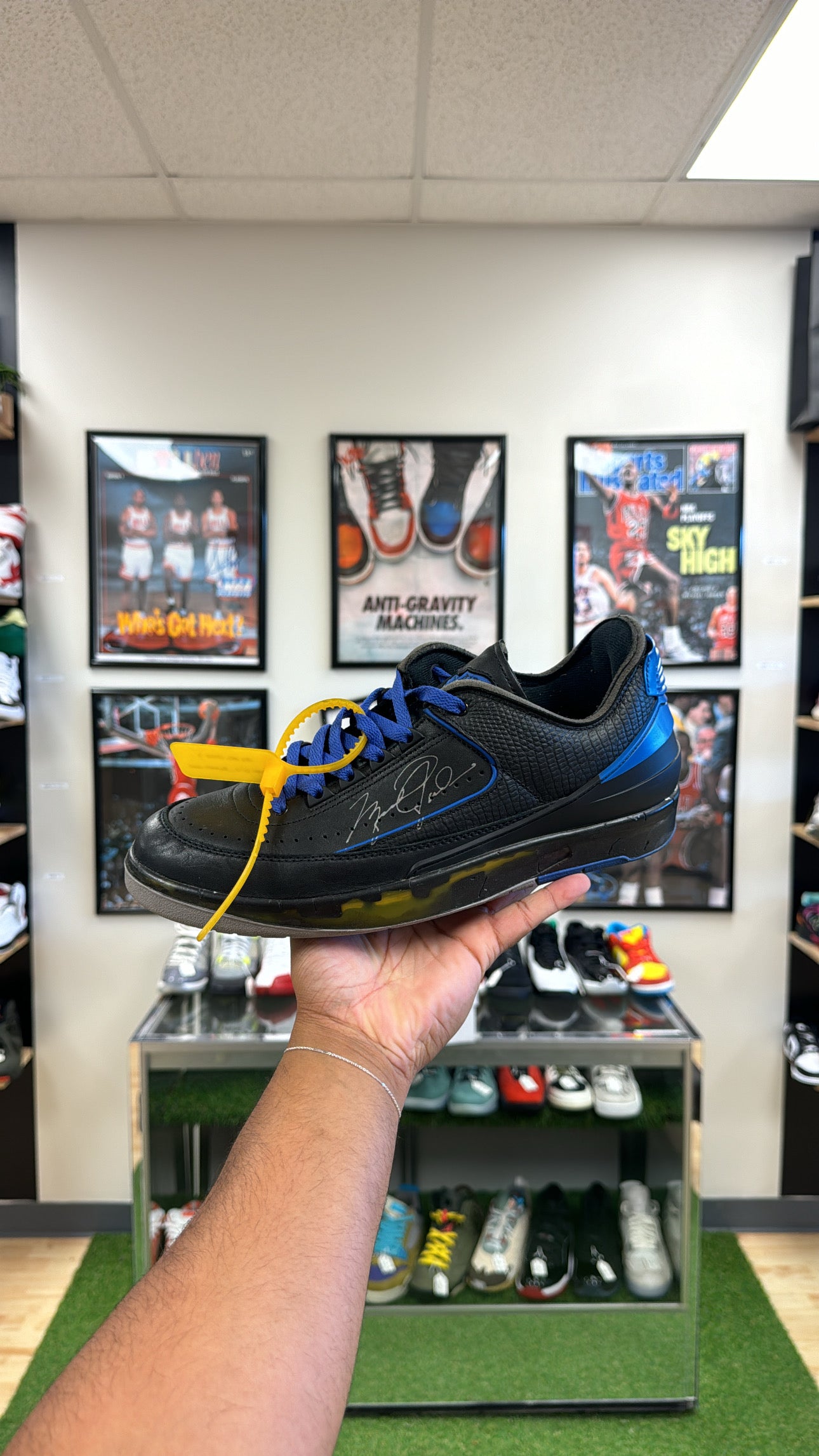 Jordan 2 Low SP “Off-White Black Blue” (Sz 10)