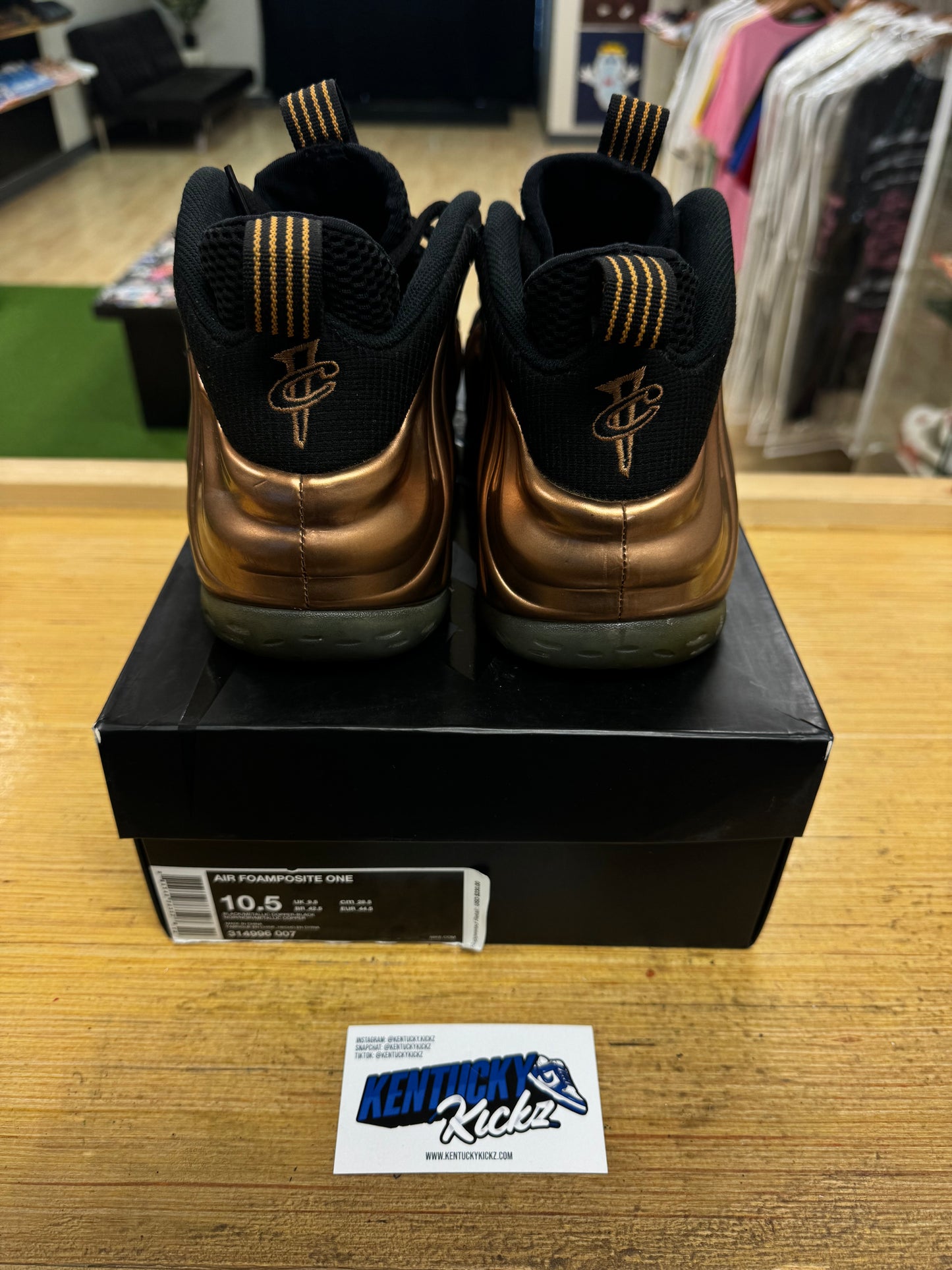 Air Foamposite One “Copper” 2017 (Sz 10.5) (USED)