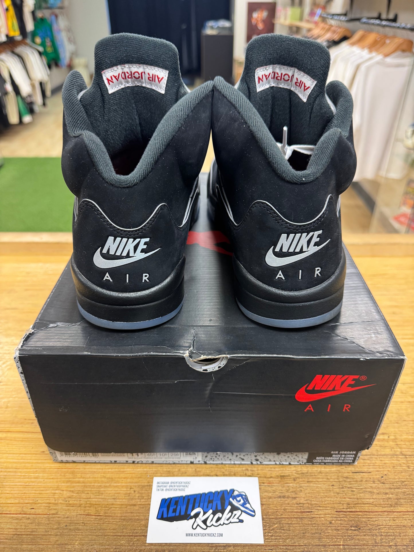 Jordan 5 Retro “Black Metallic Reimagined” (Sz 11.5)