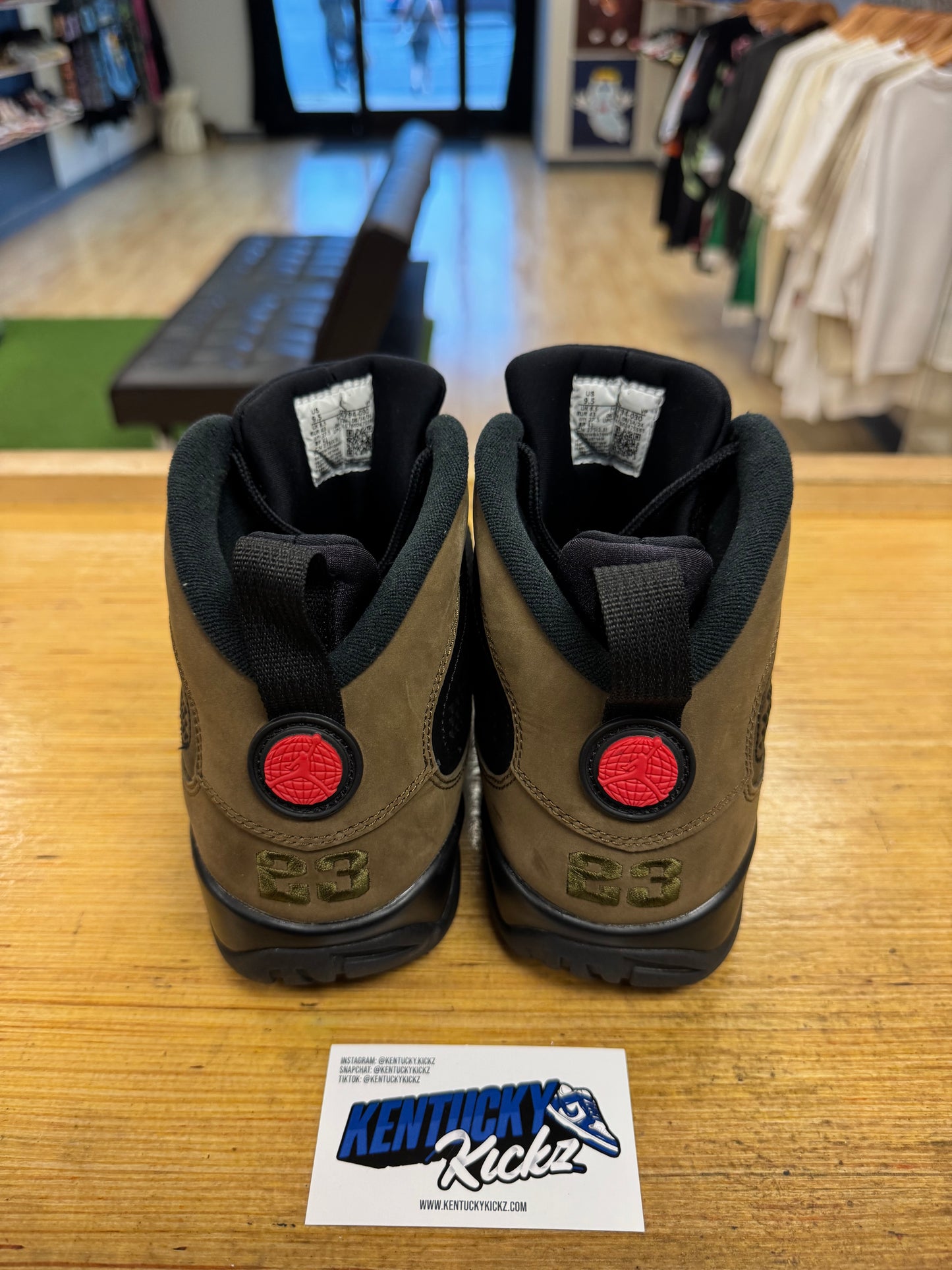 Jordan 9 Retro “Olive” 2024 (Sz 9.5)
