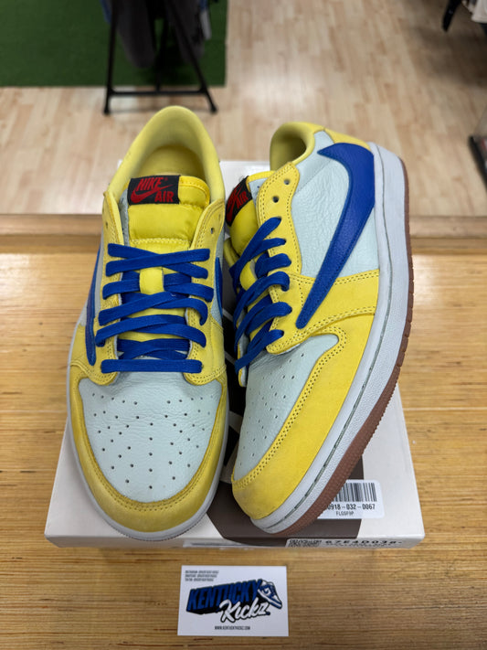 Jordan 1 Retro Low OG SP “Travis Scott Canary” (Sz 13.5W/12 Men)