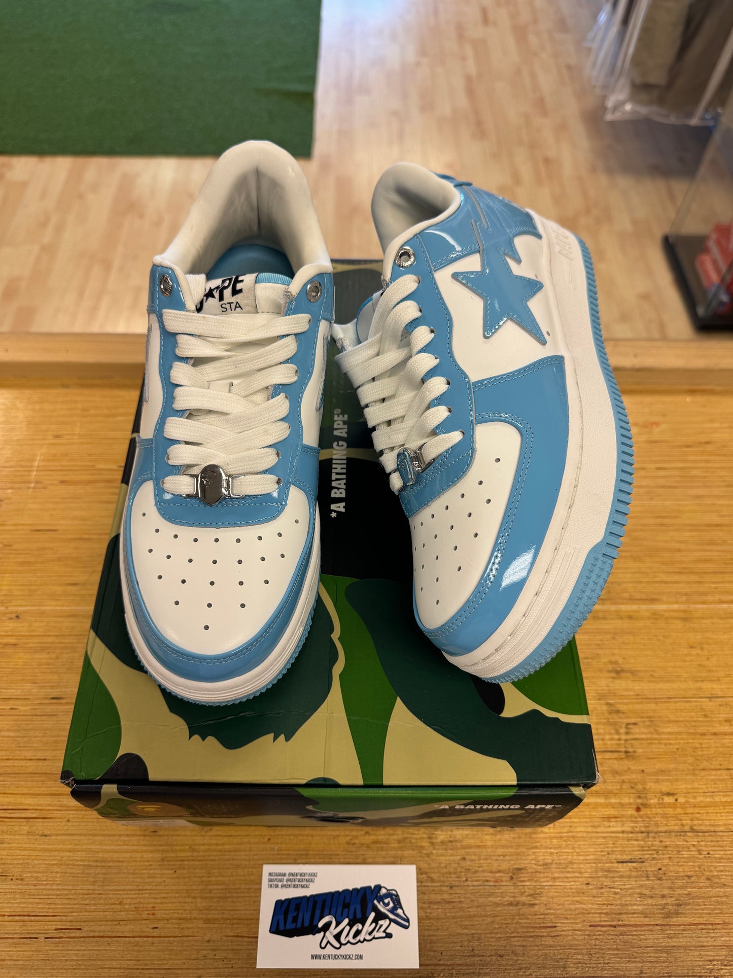 A Bathing Ape Bape Sta Low “Blue” (Sz 8.5) (USED 1x)