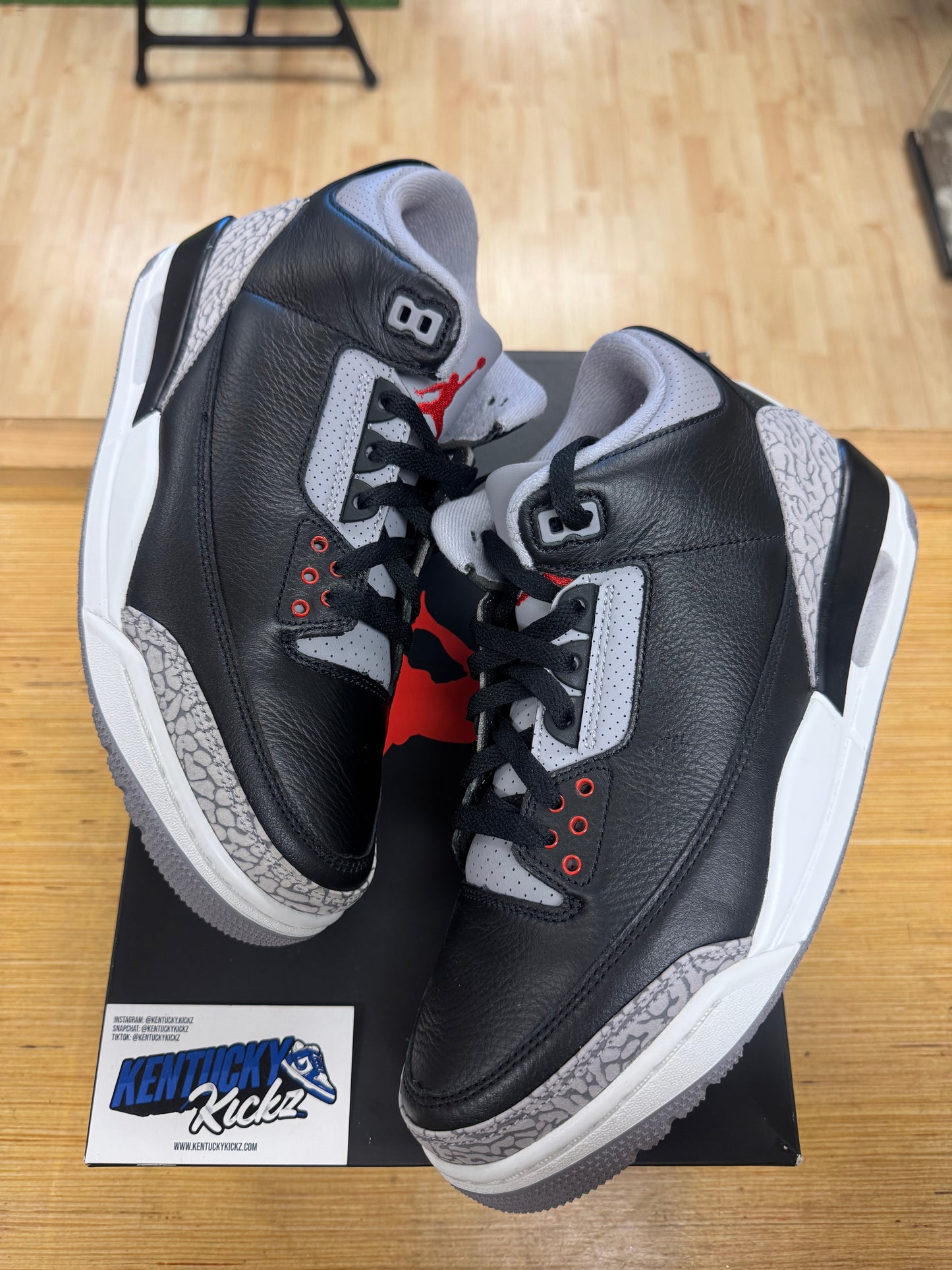 Jordan 3 Retro “Black Cement” 2024 (Sz 9)