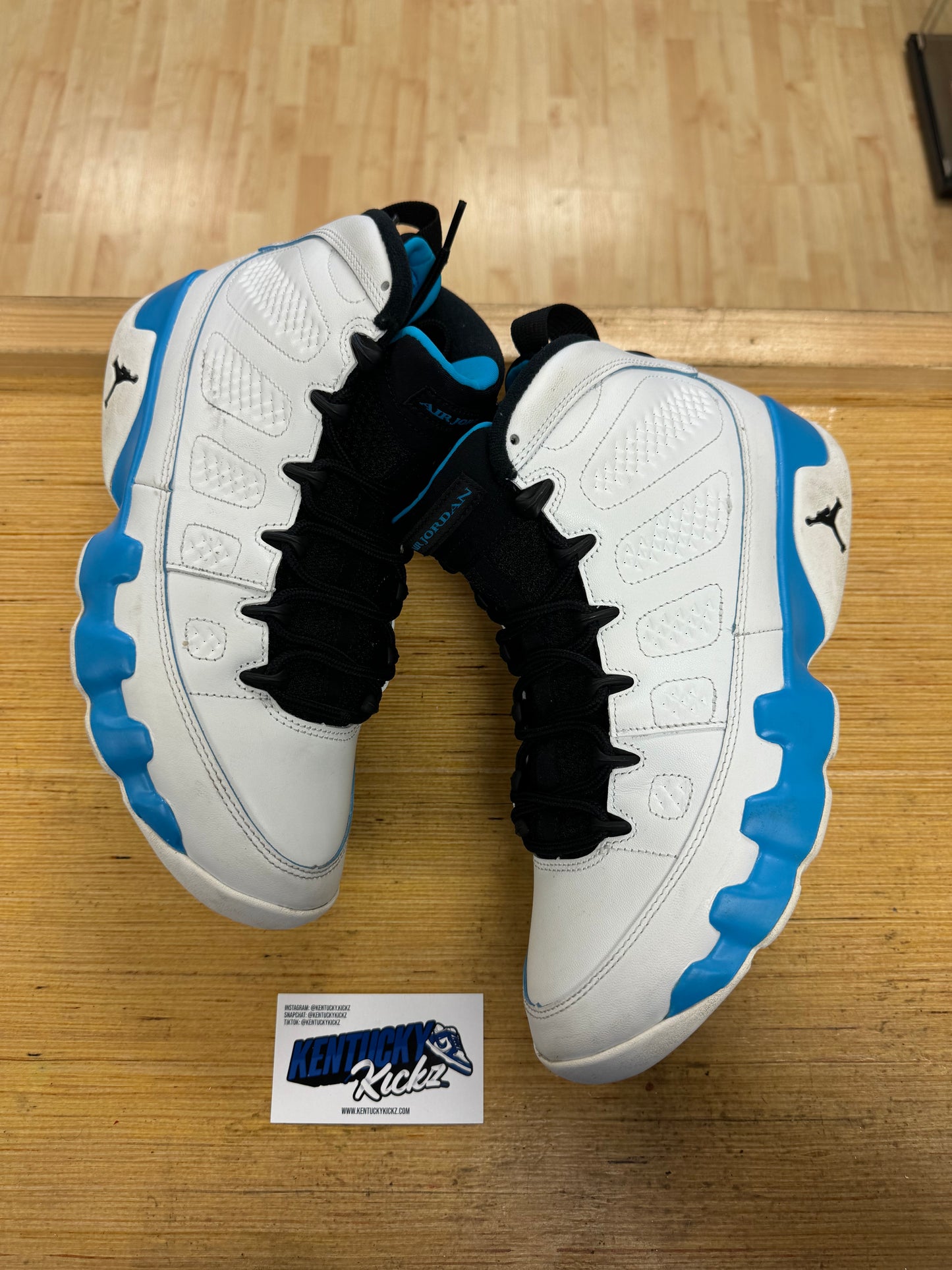 Jordan 9 Retro “Powder Blue” (Sz 10) (USED/NO BOX)