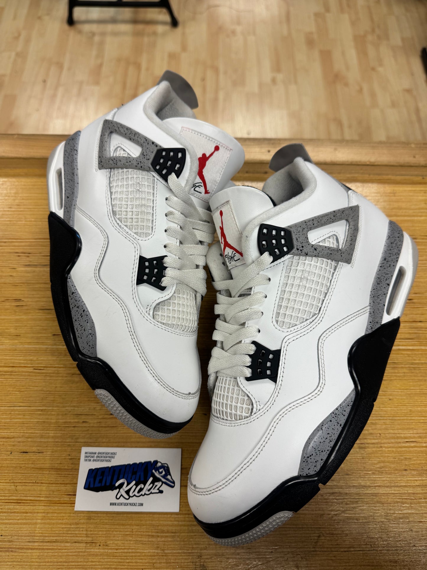 Jordan 4 Retro “White Cement” (Sz 11.5)