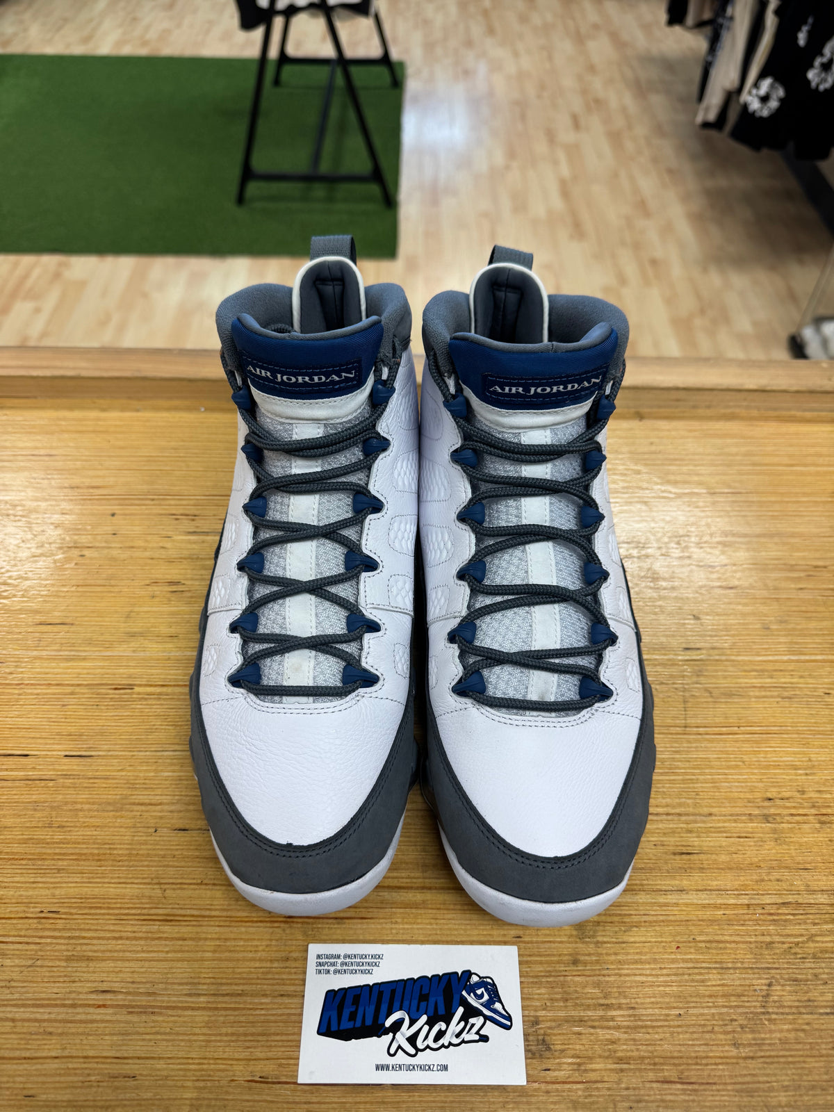 Jordan 9 Retro “Flint Grey French Blue” (Sz 11)