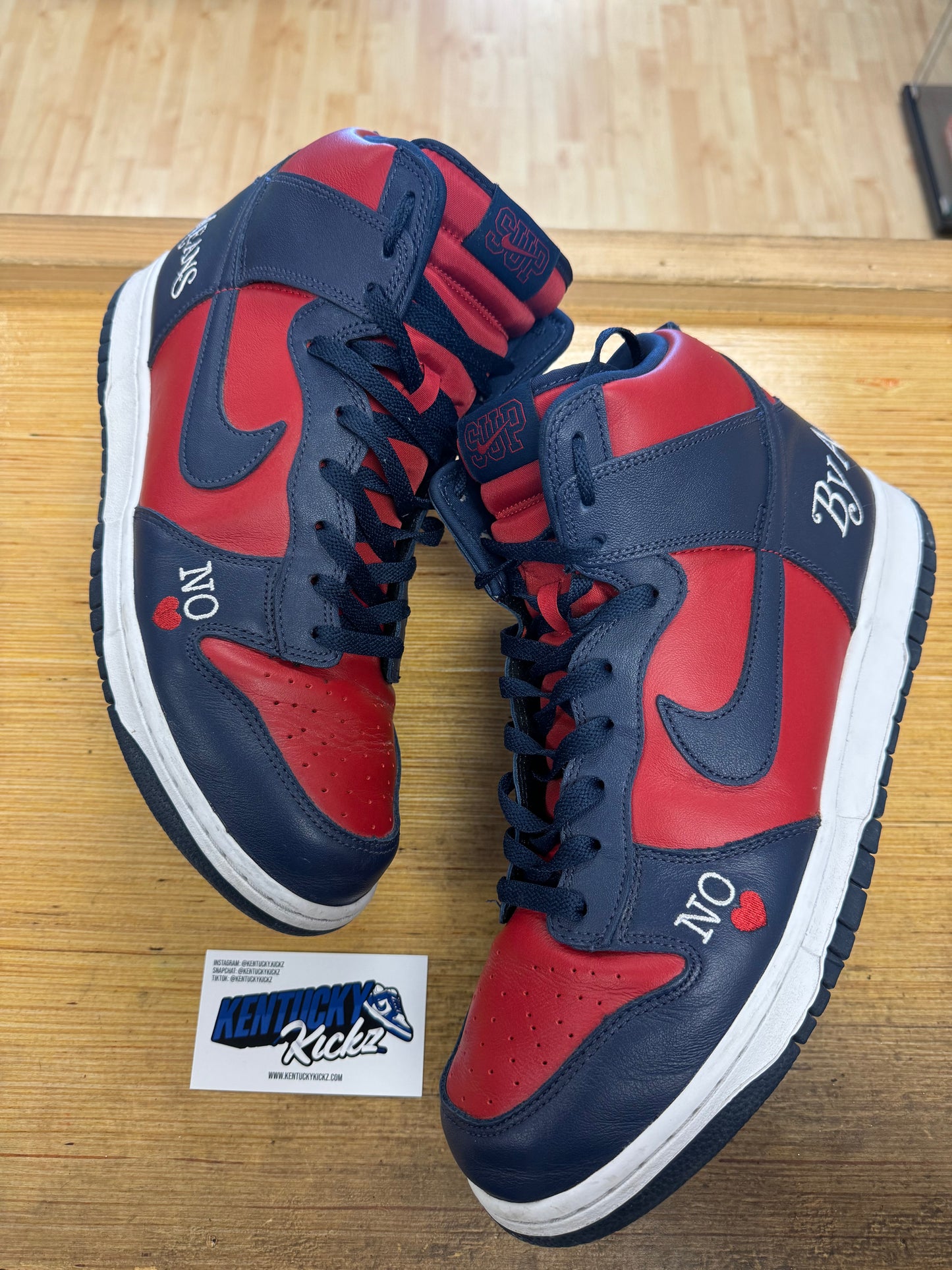 SB Dunk High “Supreme By Any Means Navy” (Sz 12)