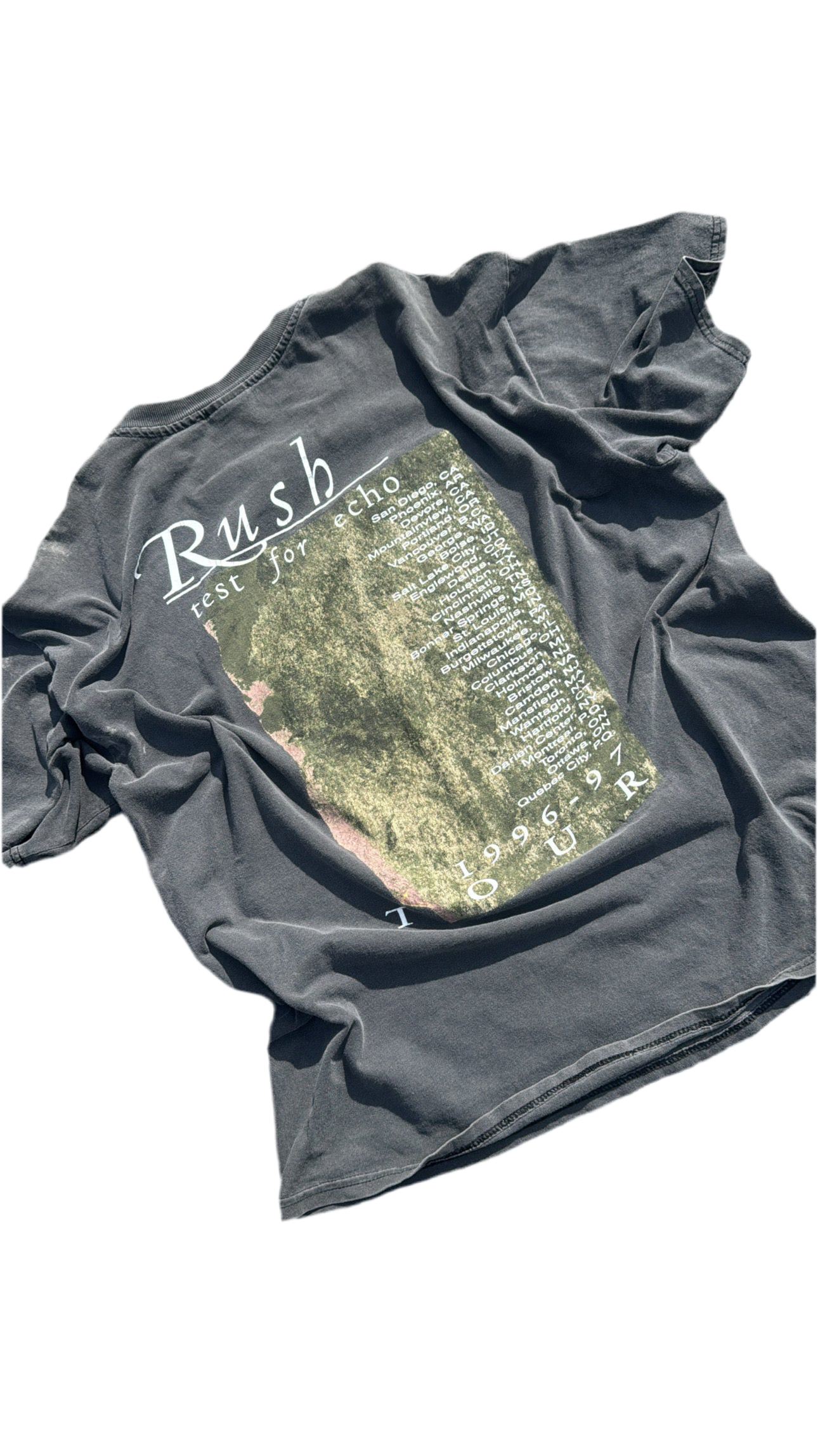 “Vintage” 1996 Rush Tee Echo Tour